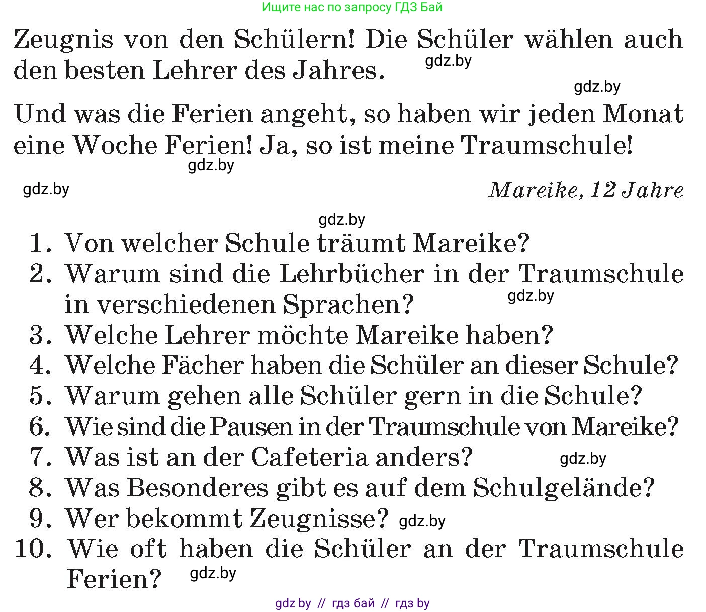 Немецкий язык (Deutsch), 6 класс Учебник (Schülerbuch), авторы: Зуевская Елена Викторовна, Салынская Светлана Ивановна, Негурэ Ольга Вячеславовна, издательство Вышэйшая школа, Минск, 2022, жёлтого цвета, Teil 1, страница 121, номер 2, Условие (продолжение 3)