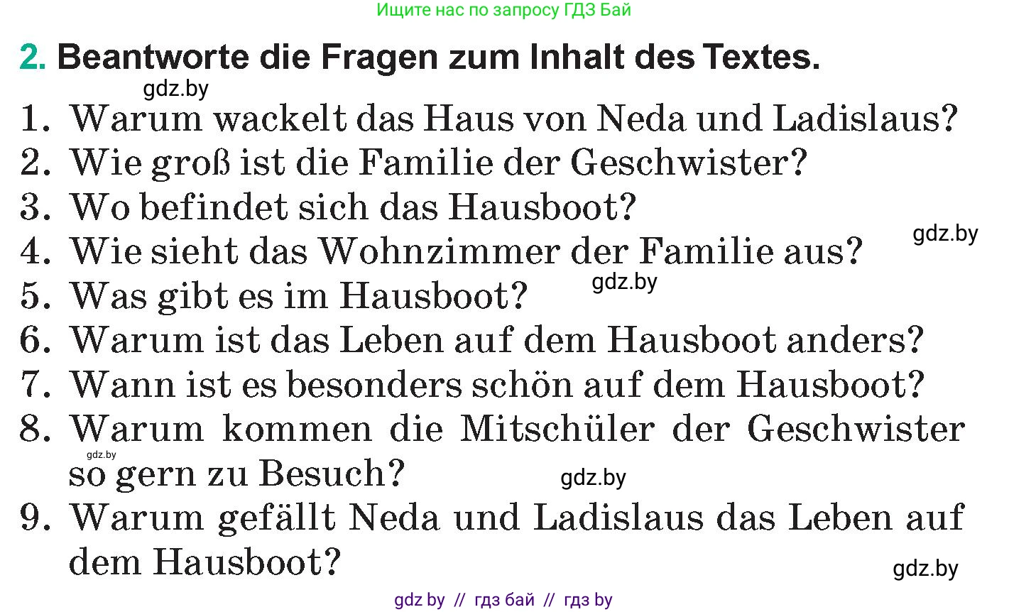 Немецкий язык (Deutsch), 6 класс Учебник (Schülerbuch), авторы: Зуевская Елена Викторовна, Салынская Светлана Ивановна, Негурэ Ольга Вячеславовна, издательство Вышэйшая школа, Минск, 2022, жёлтого цвета, Teil 2, страница 149, номер 2, Условие