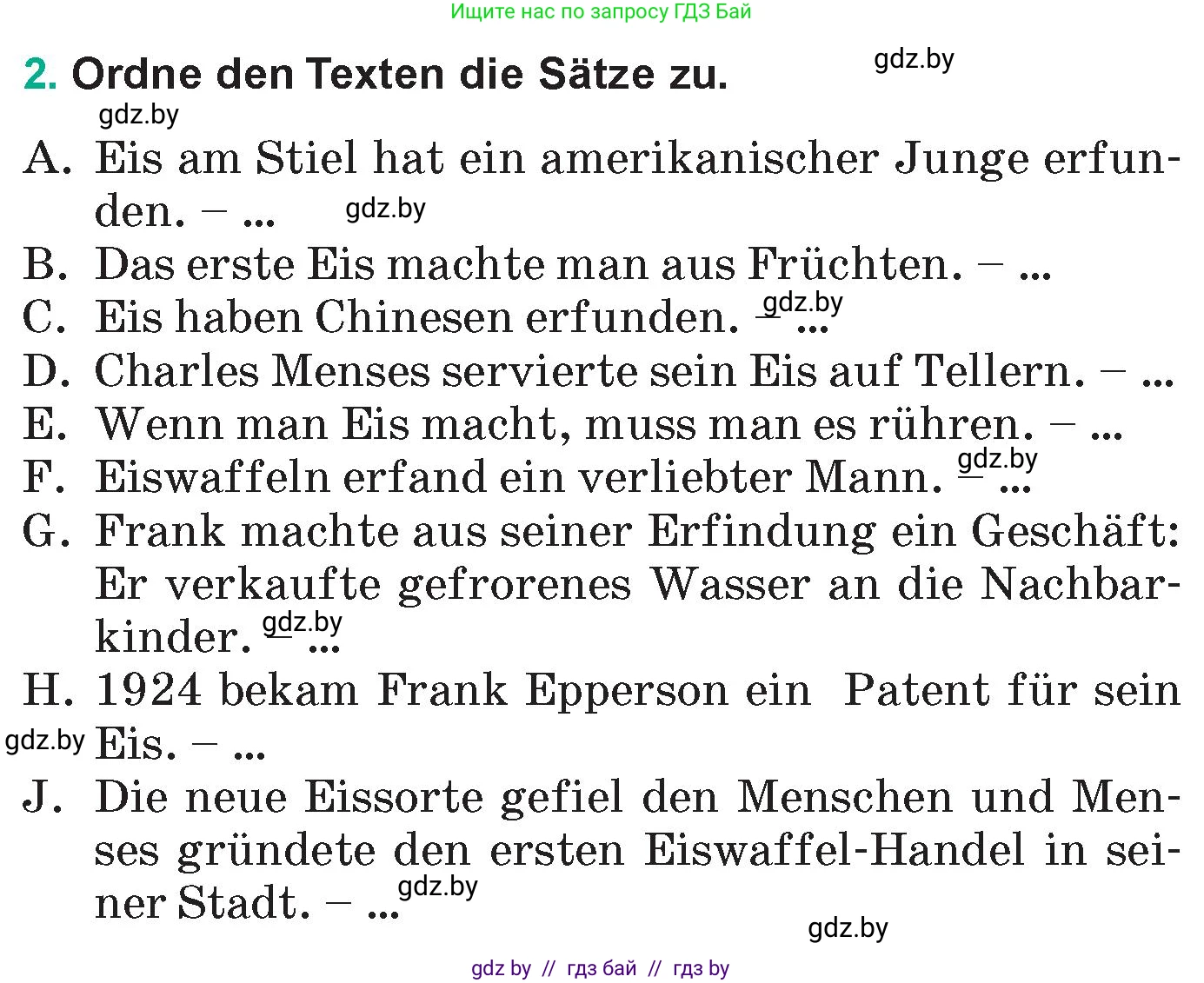 Немецкий язык (Deutsch), 6 класс Учебник (Schülerbuch), авторы: Зуевская Елена Викторовна, Салынская Светлана Ивановна, Негурэ Ольга Вячеславовна, издательство Вышэйшая школа, Минск, 2022, жёлтого цвета, Teil 2, страница 155, номер 2, Условие