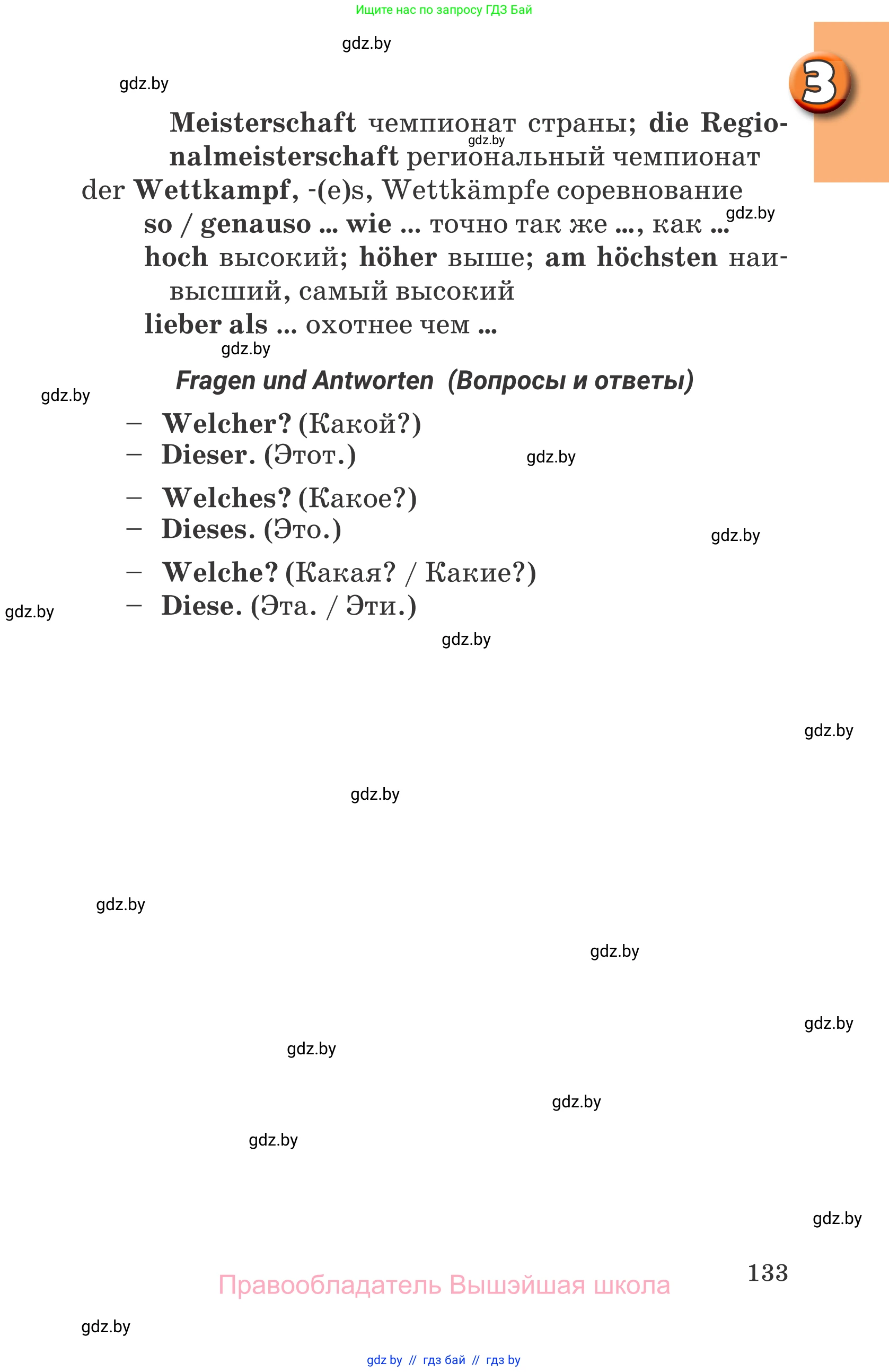 Немецкий язык (Deutsch), 7 класс Учебник (Schülerbuch), авторы: Будько Антонина Филипповна (Budjko Antonina), Урбанович Инна Ювинальевна (Urbanowitsch Ina), издательство Вышэйшая школа, Минск, 2021, страница 133