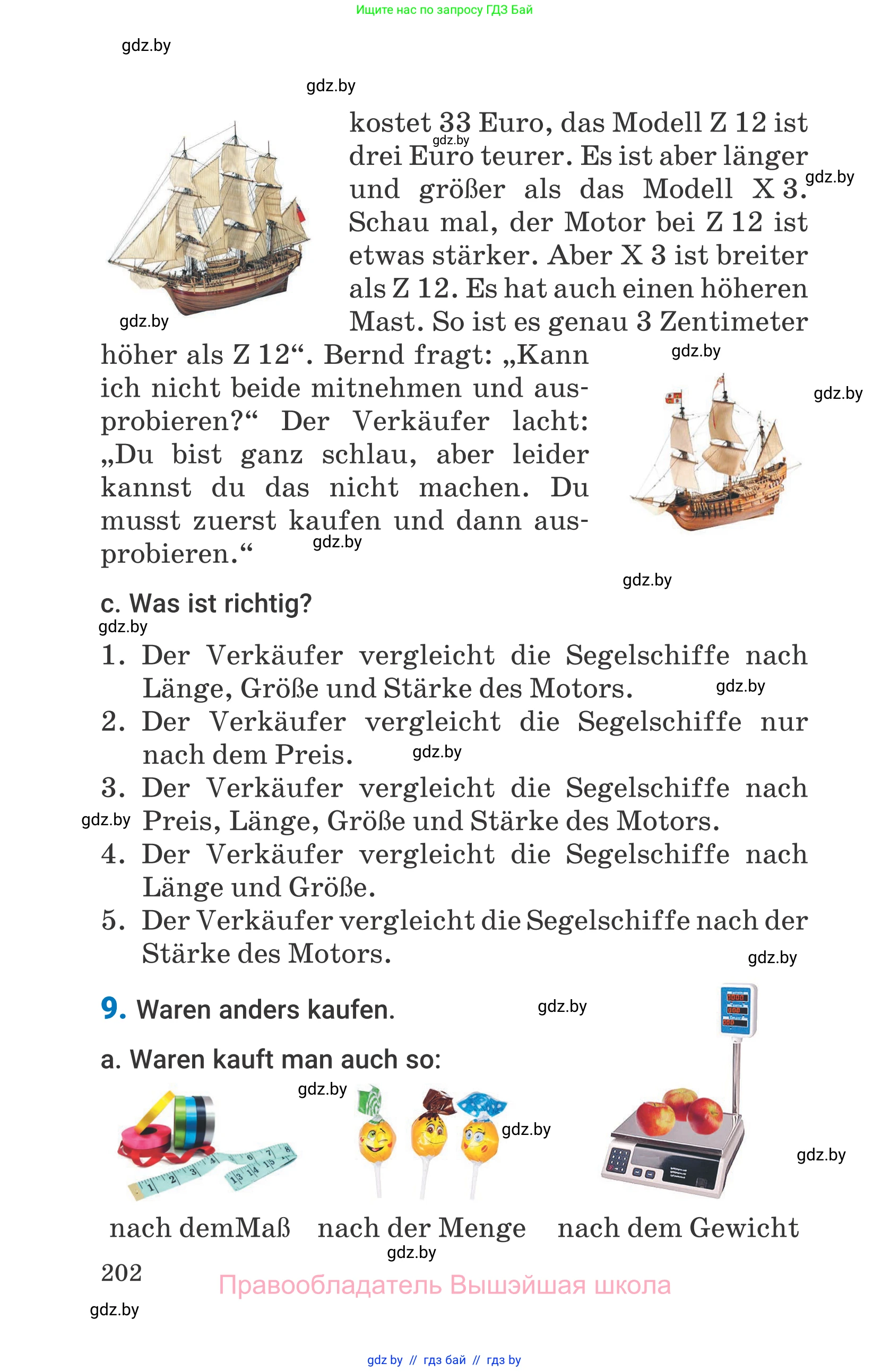 Немецкий язык (Deutsch), 7 класс Учебник (Schülerbuch), авторы: Будько Антонина Филипповна (Budjko Antonina), Урбанович Инна Ювинальевна (Urbanowitsch Ina), издательство Вышэйшая школа, Минск, 2021, страница 202