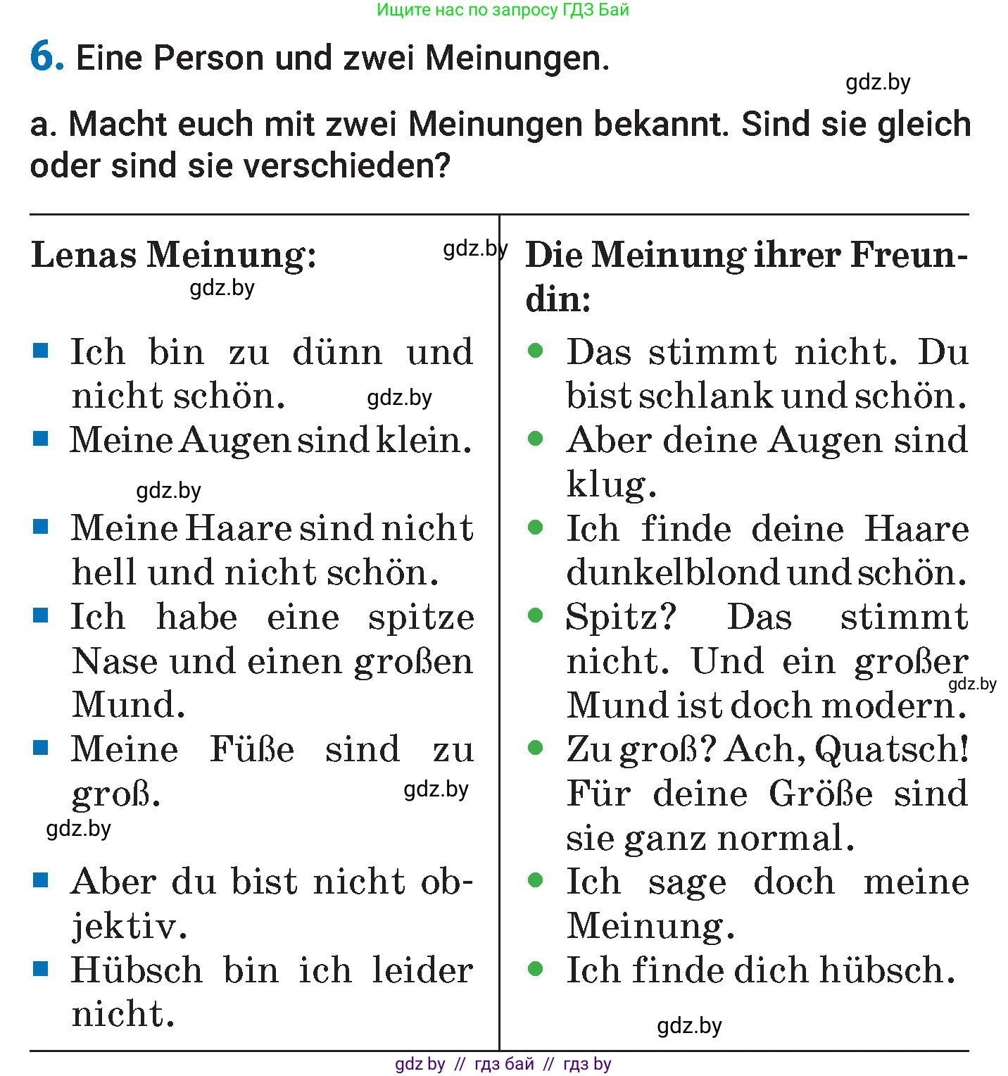 Немецкий язык (Deutsch), 7 класс Учебник (Schülerbuch), авторы: Будько Антонина Филипповна (Budjko Antonina), Урбанович Инна Ювинальевна (Urbanowitsch Ina), издательство Вышэйшая школа, Минск, 2021, страница 53, номер 6, Условие