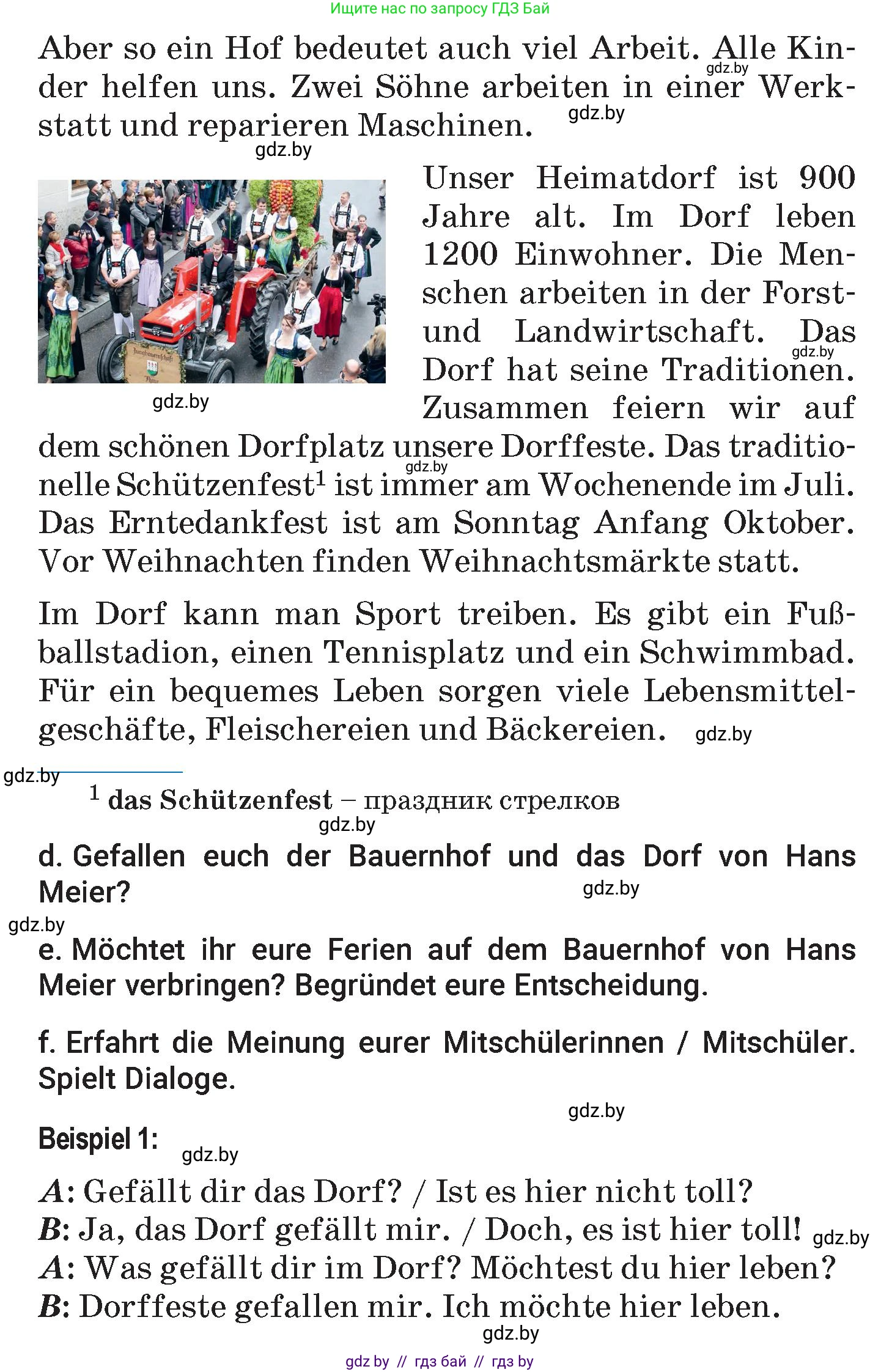 Немецкий язык (Deutsch), 7 класс Учебник (Schülerbuch), авторы: Будько Антонина Филипповна (Budjko Antonina), Урбанович Инна Ювинальевна (Urbanowitsch Ina), издательство Вышэйшая школа, Минск, 2021, страница 158, номер 5, Условие (продолжение 3)