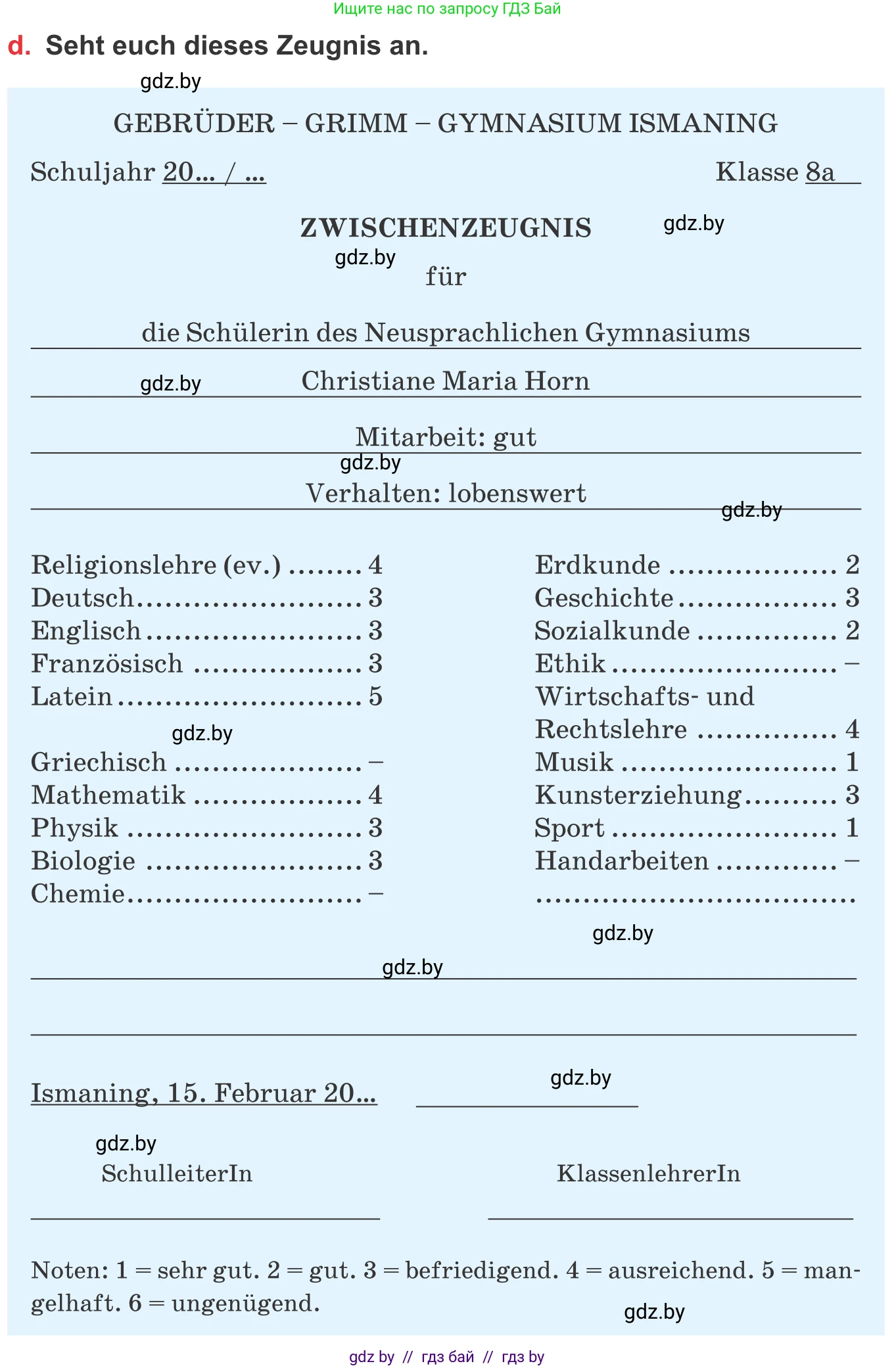 Немецкий язык (Deutsch), 8 класс Учебник (Schülerbuch), авторы: Будько Антонина Филипповна (Budjko Antonina), Урбанович Инна Ювинальевна (Urbanowitsch Ina), издательство Вышэйшая школа, Минск, 2018, страница 22, номер 4d, Условие