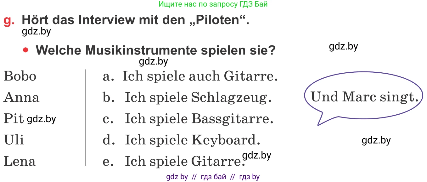 Немецкий язык (Deutsch), 8 класс Учебник (Schülerbuch), авторы: Будько Антонина Филипповна (Budjko Antonina), Урбанович Инна Ювинальевна (Urbanowitsch Ina), издательство Вышэйшая школа, Минск, 2018, страница 91, номер 3g, Условие