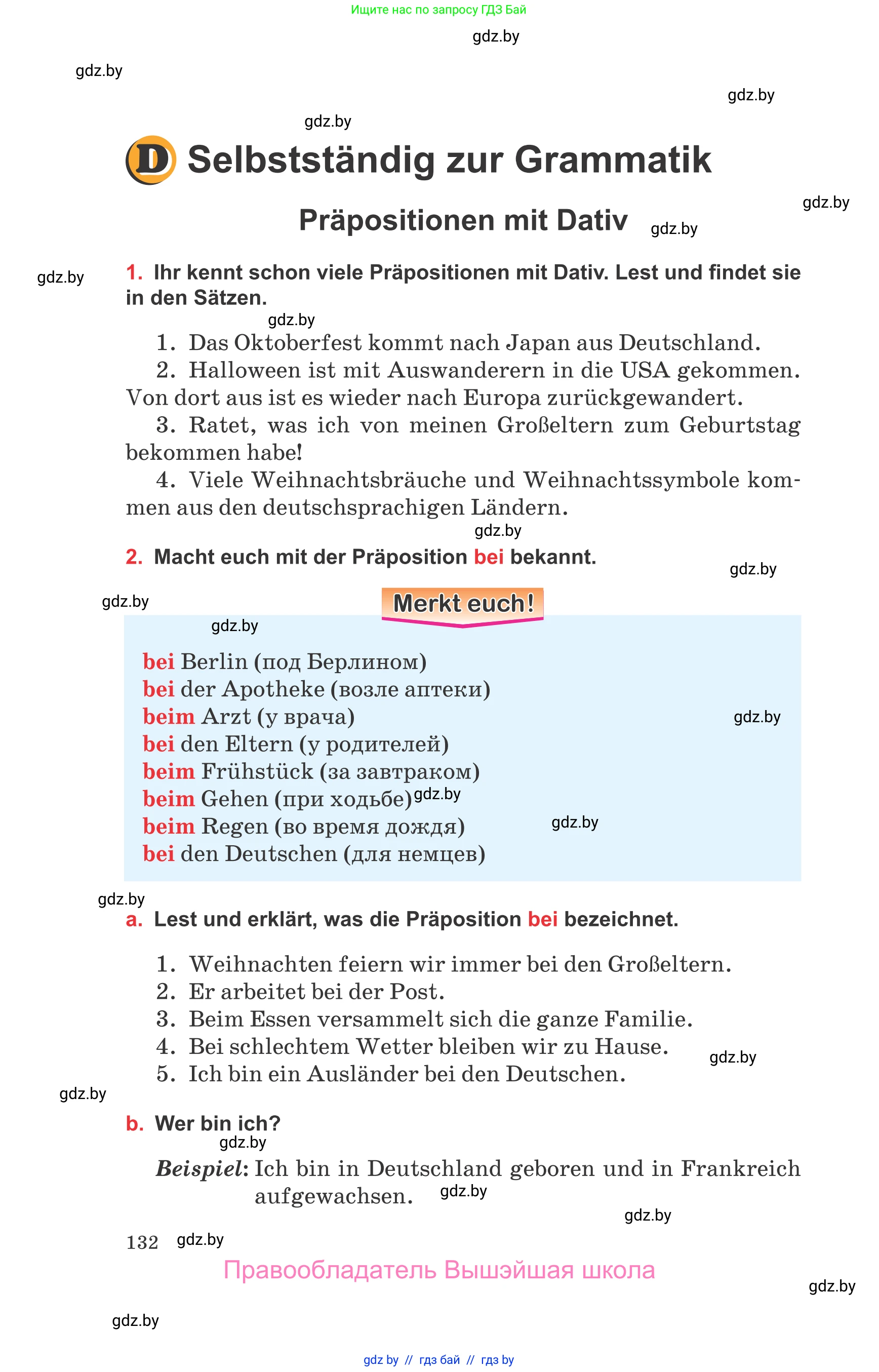 Немецкий язык (Deutsch), 8 класс Учебник (Schülerbuch), авторы: Будько Антонина Филипповна (Budjko Antonina), Урбанович Инна Ювинальевна (Urbanowitsch Ina), издательство Вышэйшая школа, Минск, 2018, страница 132