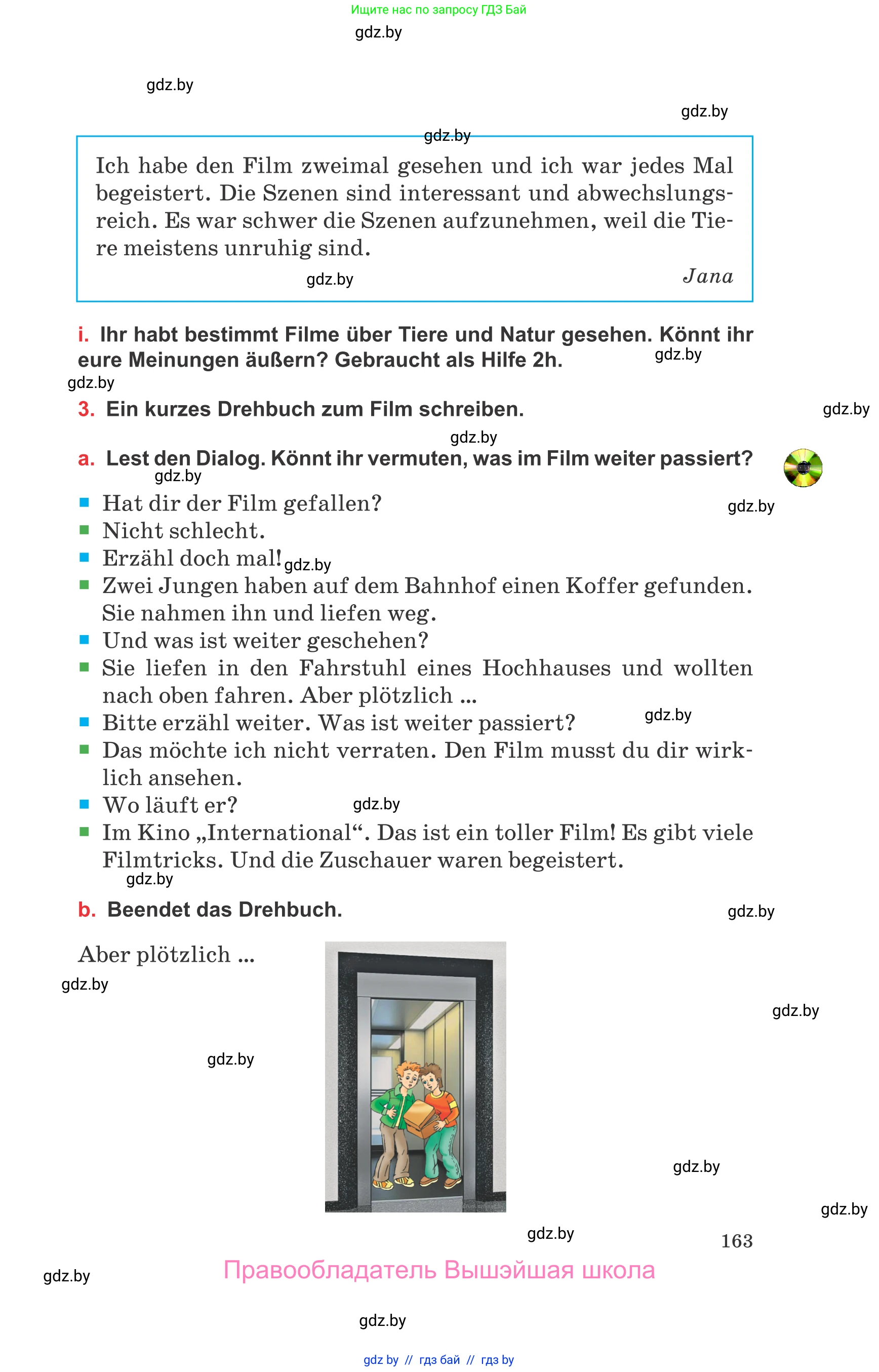 Немецкий язык (Deutsch), 8 класс Учебник (Schülerbuch), авторы: Будько Антонина Филипповна (Budjko Antonina), Урбанович Инна Ювинальевна (Urbanowitsch Ina), издательство Вышэйшая школа, Минск, 2018, страница 163