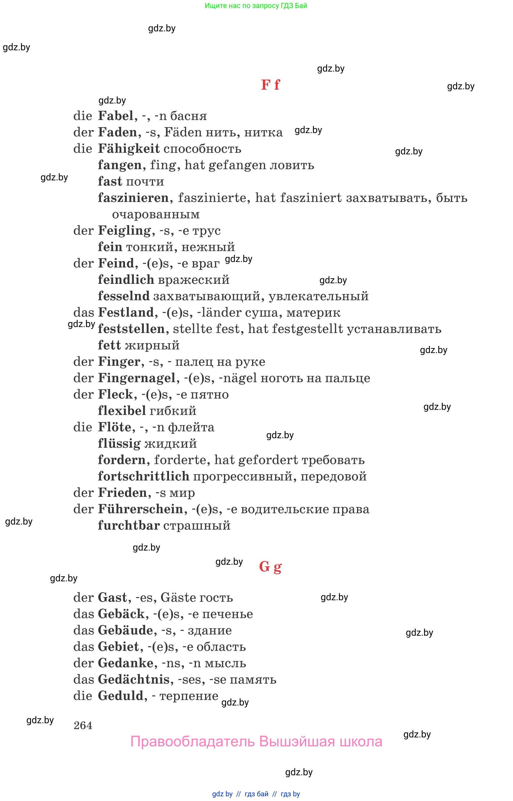 Немецкий язык (Deutsch), 8 класс Учебник (Schülerbuch), авторы: Будько Антонина Филипповна (Budjko Antonina), Урбанович Инна Ювинальевна (Urbanowitsch Ina), издательство Вышэйшая школа, Минск, 2018, страница 264