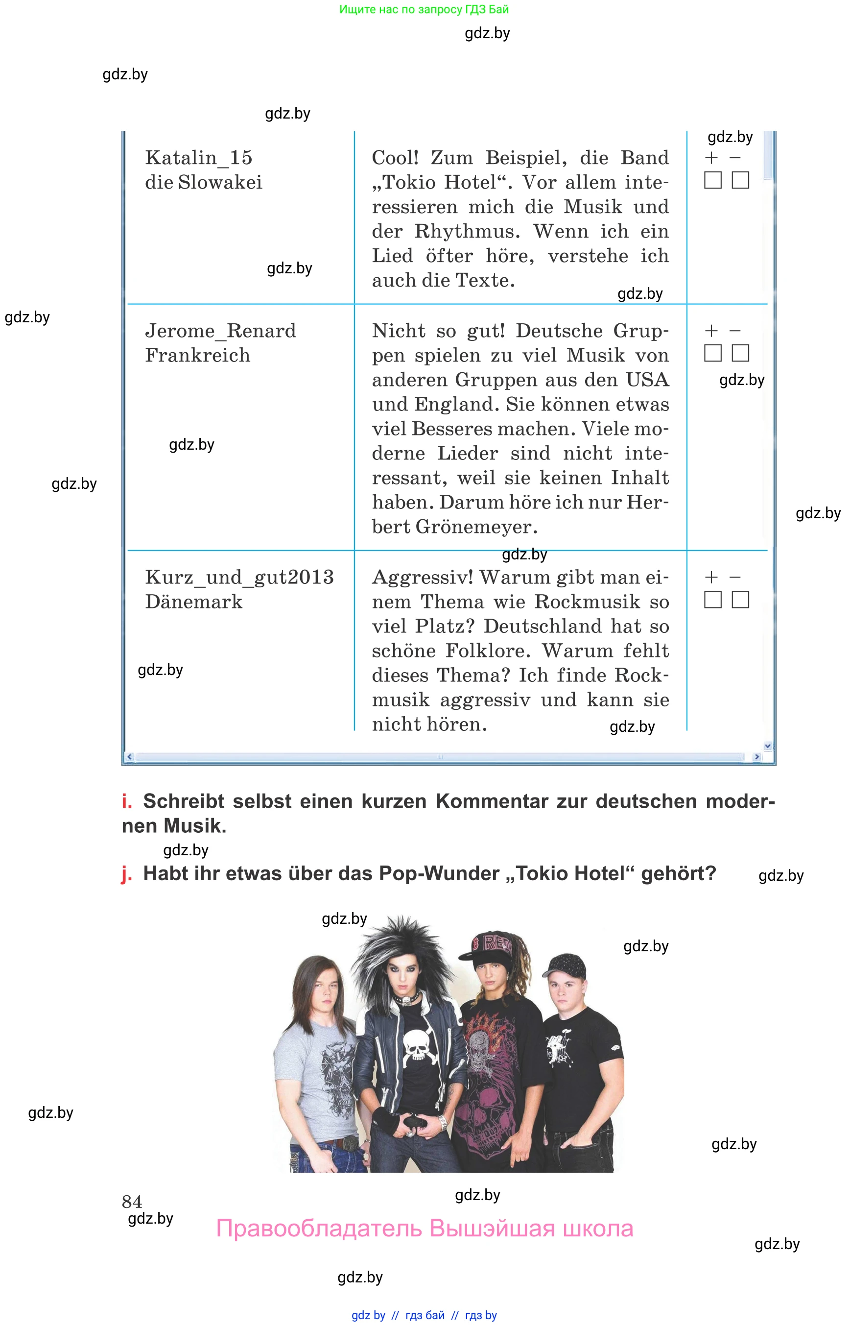 Немецкий язык (Deutsch), 8 класс Учебник (Schülerbuch), авторы: Будько Антонина Филипповна (Budjko Antonina), Урбанович Инна Ювинальевна (Urbanowitsch Ina), издательство Вышэйшая школа, Минск, 2018, страница 84