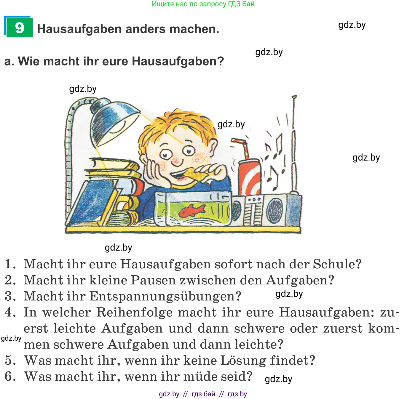 Немецкий язык (Deutsch), 9 класс Учебник (Schülerbuch), авторы: Будько Антонина Филипповна (Budjko Antonina), Урбанович Инна Ювинальевна (Urbanowitsch Ina), издательство Вышэйшая школа, Минск, 2018, серого цвета, страница 22, номер 9a, Условие