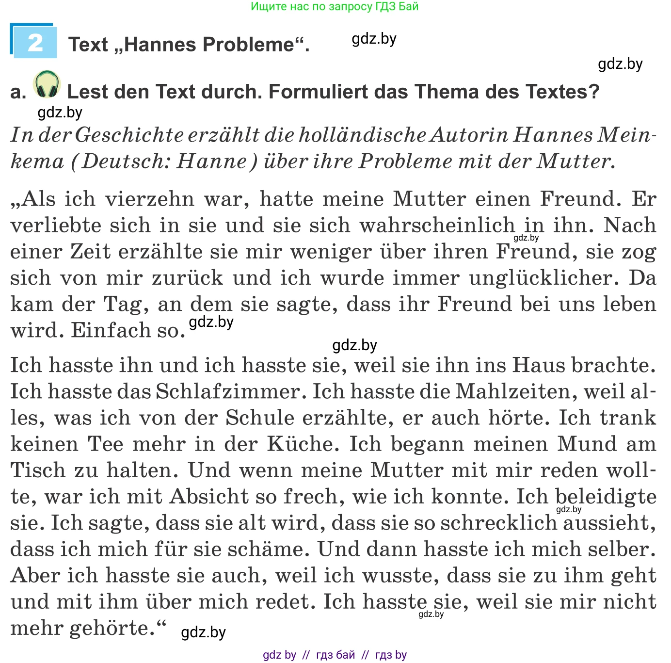 Немецкий язык (Deutsch), 9 класс Учебник (Schülerbuch), авторы: Будько Антонина Филипповна (Budjko Antonina), Урбанович Инна Ювинальевна (Urbanowitsch Ina), издательство Вышэйшая школа, Минск, 2018, серого цвета, страница 89, номер 2a, Условие