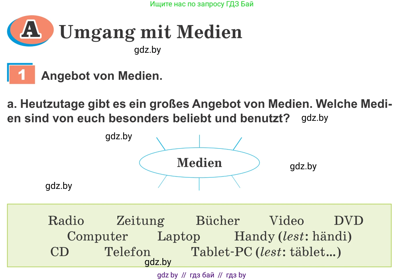 Немецкий язык (Deutsch), 9 класс Учебник (Schülerbuch), авторы: Будько Антонина Филипповна (Budjko Antonina), Урбанович Инна Ювинальевна (Urbanowitsch Ina), издательство Вышэйшая школа, Минск, 2018, серого цвета, страница 169, номер 1a, Условие