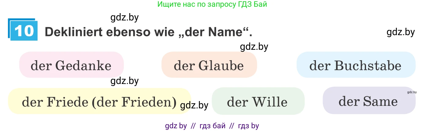 Немецкий язык (Deutsch), 9 класс Учебник (Schülerbuch), авторы: Будько Антонина Филипповна (Budjko Antonina), Урбанович Инна Ювинальевна (Urbanowitsch Ina), издательство Вышэйшая школа, Минск, 2018, серого цвета, страница 246, номер 10, Условие