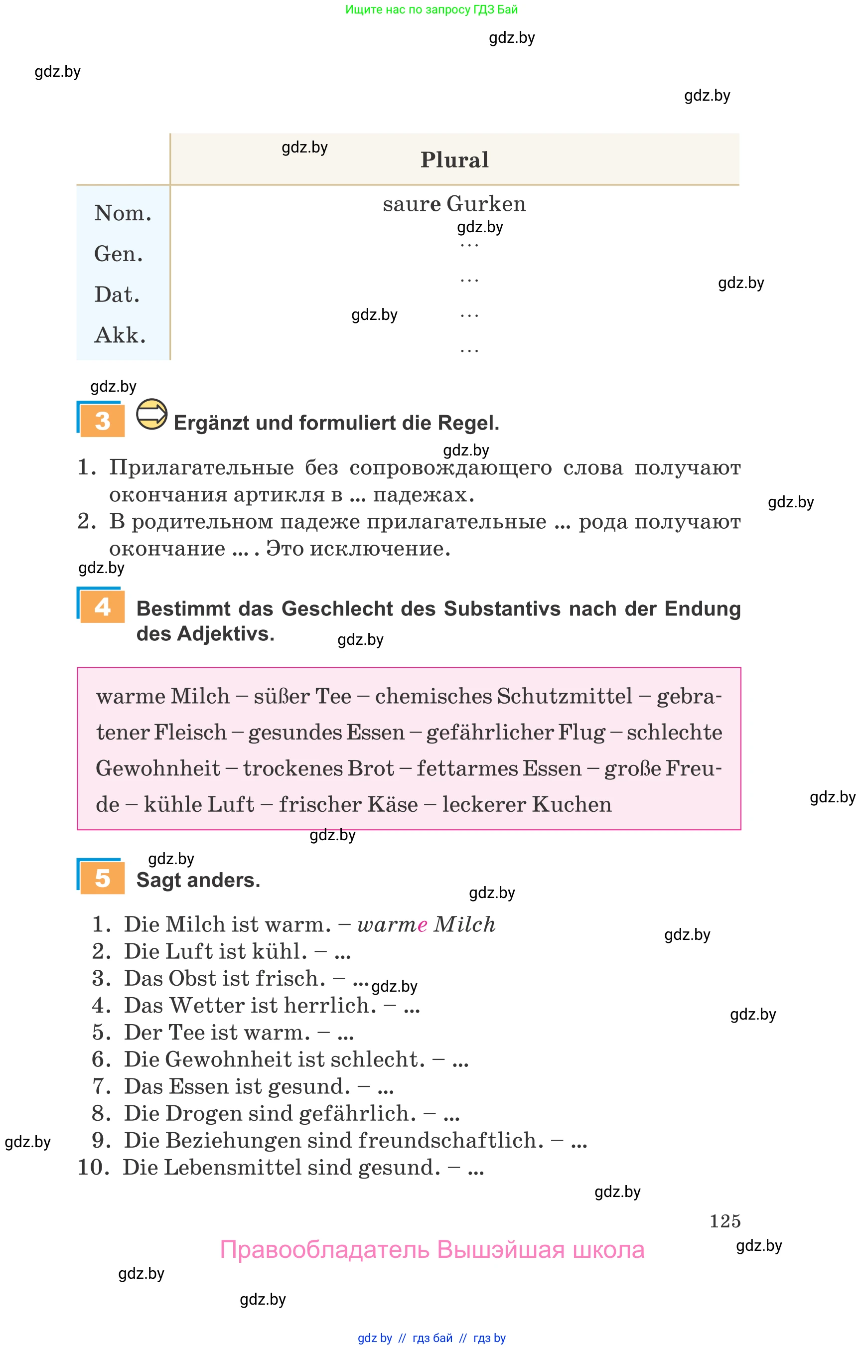 Немецкий язык (Deutsch), 9 класс Учебник (Schülerbuch), авторы: Будько Антонина Филипповна (Budjko Antonina), Урбанович Инна Ювинальевна (Urbanowitsch Ina), издательство Вышэйшая школа, Минск, 2018, серого цвета, страница 125
