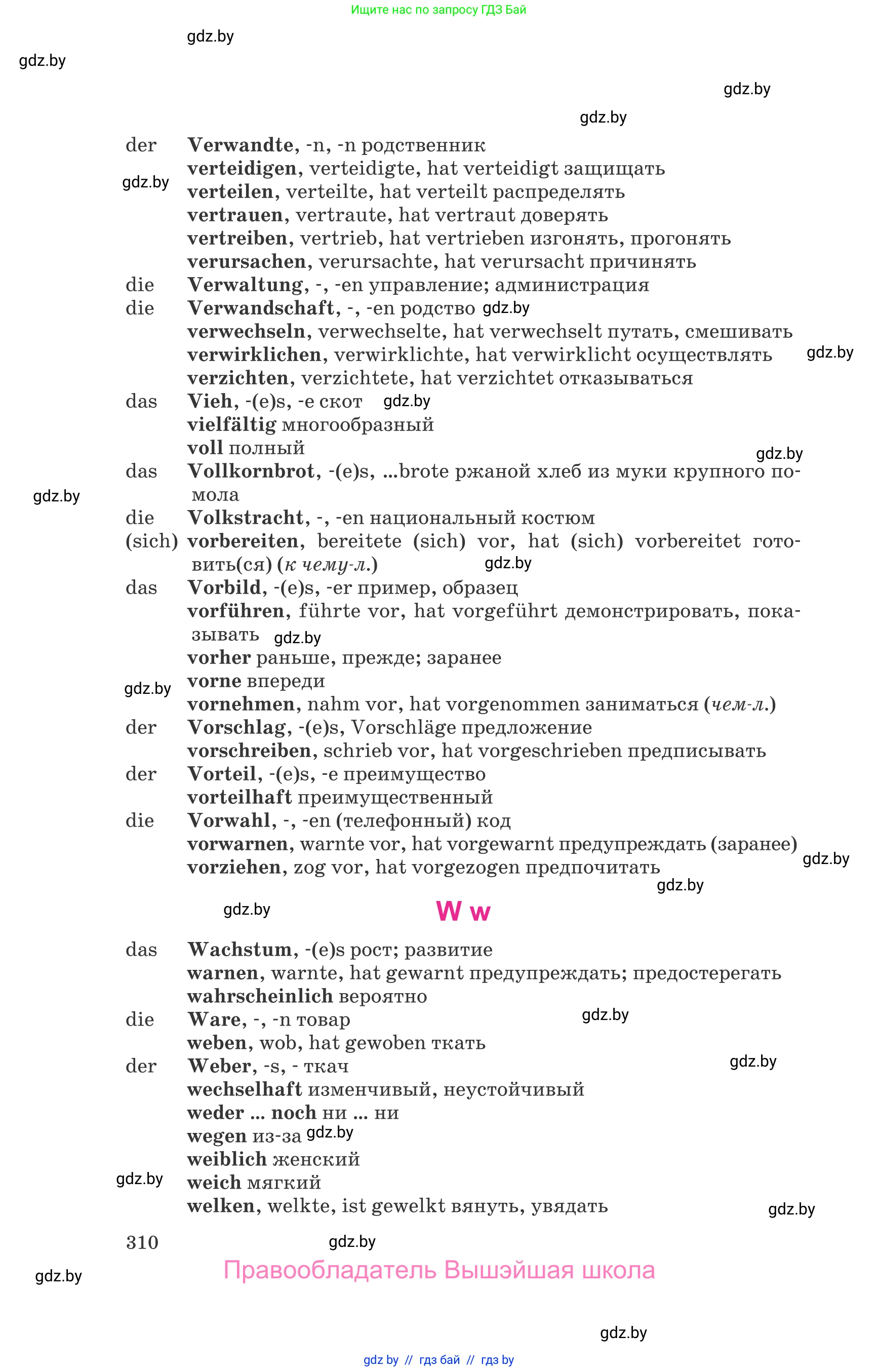 Немецкий язык (Deutsch), 9 класс Учебник (Schülerbuch), авторы: Будько Антонина Филипповна (Budjko Antonina), Урбанович Инна Ювинальевна (Urbanowitsch Ina), издательство Вышэйшая школа, Минск, 2018, серого цвета, страница 310