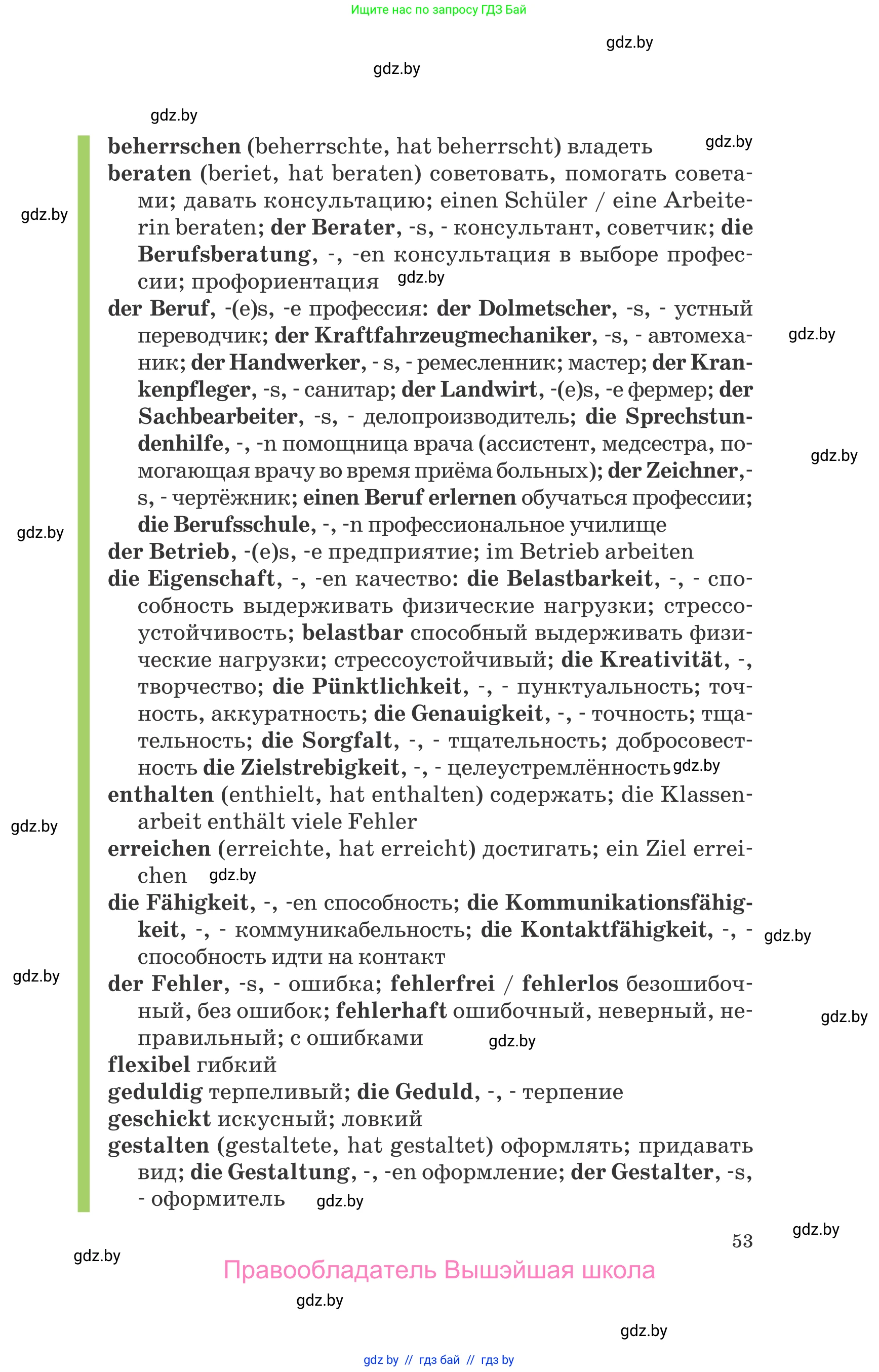 Немецкий язык (Deutsch), 9 класс Учебник (Schülerbuch), авторы: Будько Антонина Филипповна (Budjko Antonina), Урбанович Инна Ювинальевна (Urbanowitsch Ina), издательство Вышэйшая школа, Минск, 2018, серого цвета, страница 53