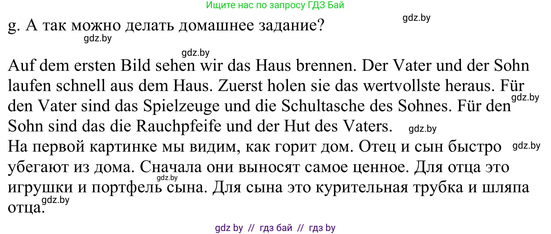 Немецкий язык (Deutsch), 9 класс Учебник (Schülerbuch), авторы: Будько Антонина Филипповна (Budjko Antonina), Урбанович Инна Ювинальевна (Urbanowitsch Ina), издательство Вышэйшая школа, Минск, 2018, серого цвета, страница 24, номер 9g, Решение