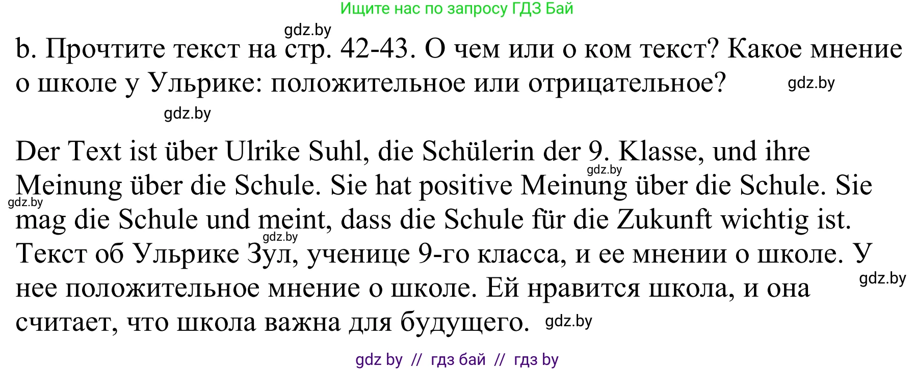 Немецкий язык (Deutsch), 9 класс Учебник (Schülerbuch), авторы: Будько Антонина Филипповна (Budjko Antonina), Урбанович Инна Ювинальевна (Urbanowitsch Ina), издательство Вышэйшая школа, Минск, 2018, серого цвета, страница 41, номер 1b, Решение