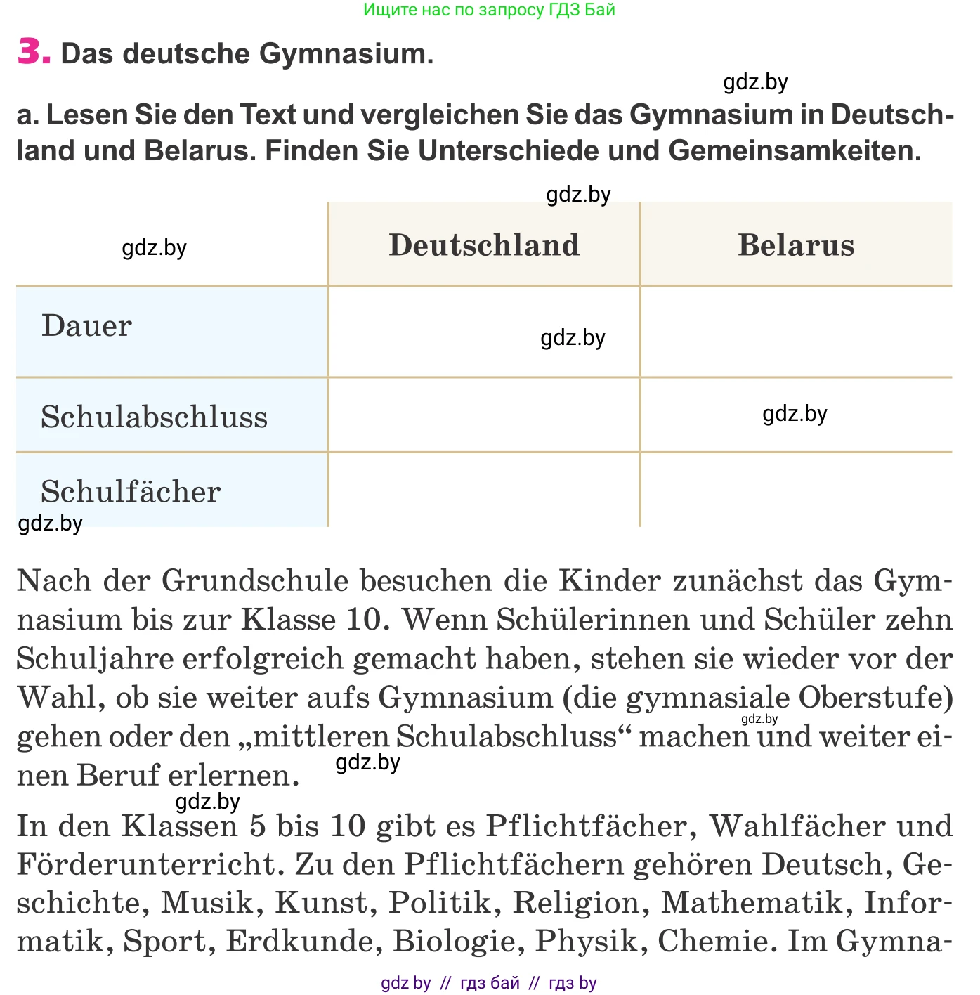 Немецкий язык (Deutsch), 10 класс Учебник (Schülerbuch), авторы: Будько Антонина Филипповна (Budjko Antonina), Урбанович Инна Ювинальевна (Urbanowitsch Ina), издательство Вышэйшая школа, Минск, 2018, оранжевого цвета, страница 60, номер 3a, Условие