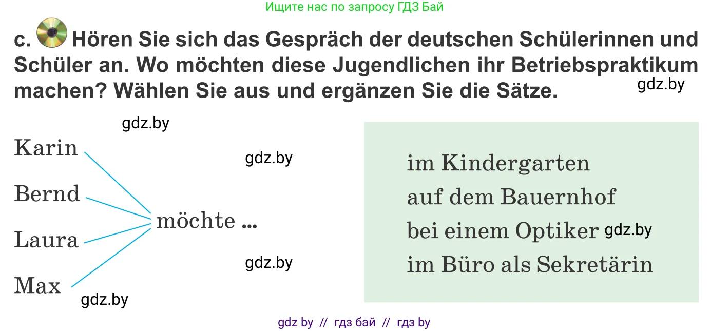 Немецкий язык (Deutsch), 10 класс Учебник (Schülerbuch), авторы: Будько Антонина Филипповна (Budjko Antonina), Урбанович Инна Ювинальевна (Urbanowitsch Ina), издательство Вышэйшая школа, Минск, 2018, оранжевого цвета, страница 69, номер 4c, Условие