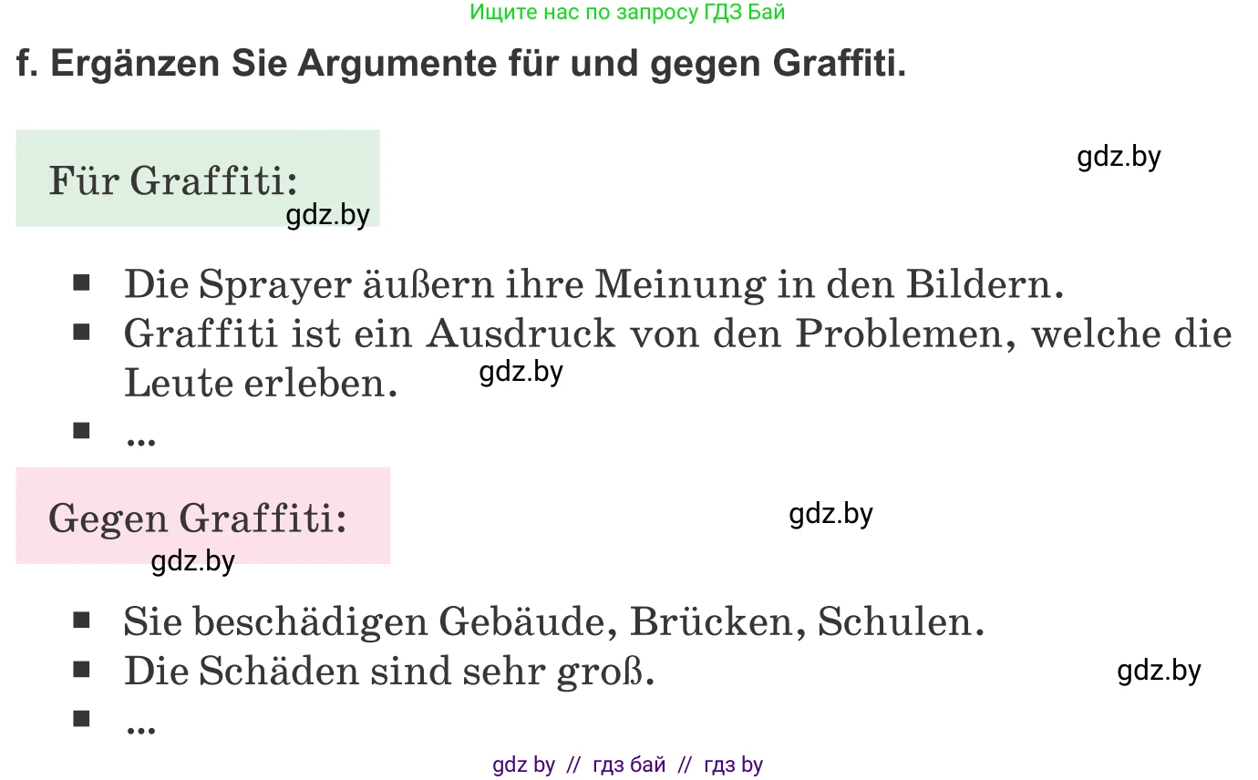 Немецкий язык (Deutsch), 10 класс Учебник (Schülerbuch), авторы: Будько Антонина Филипповна (Budjko Antonina), Урбанович Инна Ювинальевна (Urbanowitsch Ina), издательство Вышэйшая школа, Минск, 2018, оранжевого цвета, страница 173, номер 6f, Условие