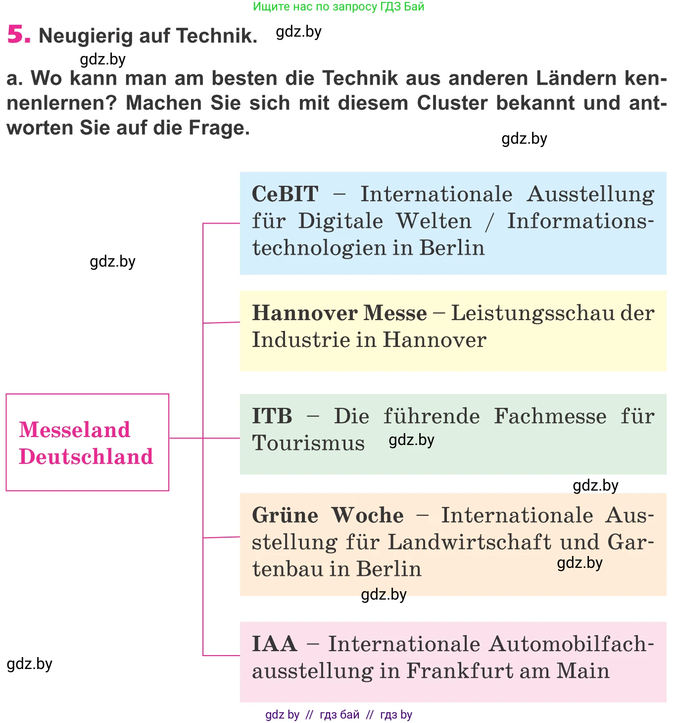 Немецкий язык (Deutsch), 10 класс Учебник (Schülerbuch), авторы: Будько Антонина Филипповна (Budjko Antonina), Урбанович Инна Ювинальевна (Urbanowitsch Ina), издательство Вышэйшая школа, Минск, 2018, оранжевого цвета, страница 225, номер 5a, Условие