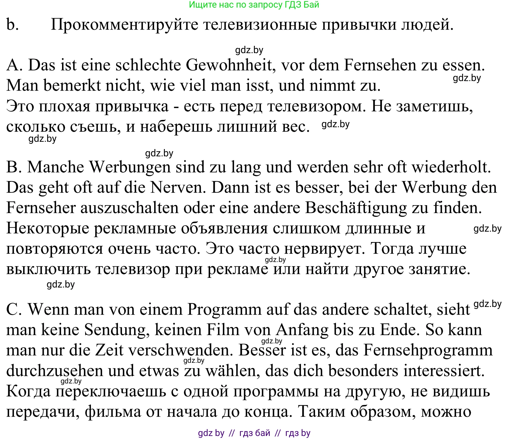 Немецкий язык (Deutsch), 10 класс Учебник (Schülerbuch), авторы: Будько Антонина Филипповна (Budjko Antonina), Урбанович Инна Ювинальевна (Urbanowitsch Ina), издательство Вышэйшая школа, Минск, 2018, оранжевого цвета, страница 119, номер 3b, Решение