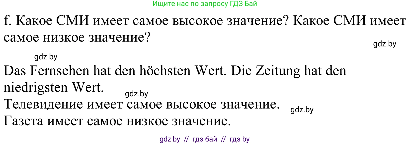 Немецкий язык (Deutsch), 10 класс Учебник (Schülerbuch), авторы: Будько Антонина Филипповна (Budjko Antonina), Урбанович Инна Ювинальевна (Urbanowitsch Ina), издательство Вышэйшая школа, Минск, 2018, оранжевого цвета, страница 127, номер 1f, Решение