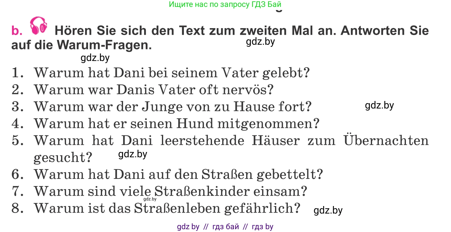 Немецкий язык (Deutsch), 11 класс Учебник (Schülerbuch), авторы: Будько Антонина Филипповна (Budjko Antonina), Урбанович Инна Ювинальевна (Urbanowitsch Ina), издательство Вышэйшая школа, Минск, 2019, бирюзового цвета, страница 71, номер 6b, Условие