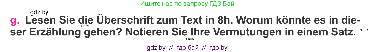 Немецкий язык (Deutsch), 11 класс Учебник (Schülerbuch), авторы: Будько Антонина Филипповна (Budjko Antonina), Урбанович Инна Ювинальевна (Urbanowitsch Ina), издательство Вышэйшая школа, Минск, 2019, бирюзового цвета, страница 76, номер 9g, Условие
