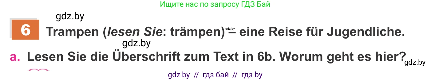 Немецкий язык (Deutsch), 11 класс Учебник (Schülerbuch), авторы: Будько Антонина Филипповна (Budjko Antonina), Урбанович Инна Ювинальевна (Urbanowitsch Ina), издательство Вышэйшая школа, Минск, 2019, бирюзового цвета, страница 111, номер 6a, Условие