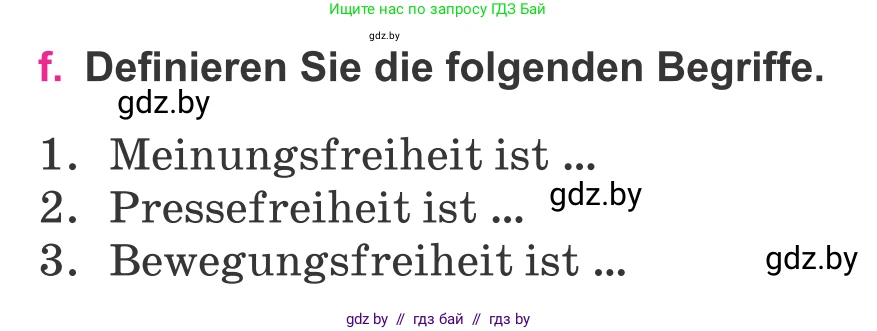 Немецкий язык (Deutsch), 11 класс Учебник (Schülerbuch), авторы: Будько Антонина Филипповна (Budjko Antonina), Урбанович Инна Ювинальевна (Urbanowitsch Ina), издательство Вышэйшая школа, Минск, 2019, бирюзового цвета, страница 212, номер 7f, Условие