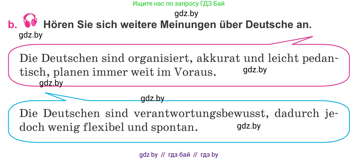 Немецкий язык (Deutsch), 11 класс Учебник (Schülerbuch), авторы: Будько Антонина Филипповна (Budjko Antonina), Урбанович Инна Ювинальевна (Urbanowitsch Ina), издательство Вышэйшая школа, Минск, 2019, бирюзового цвета, страница 265, номер 1b, Условие