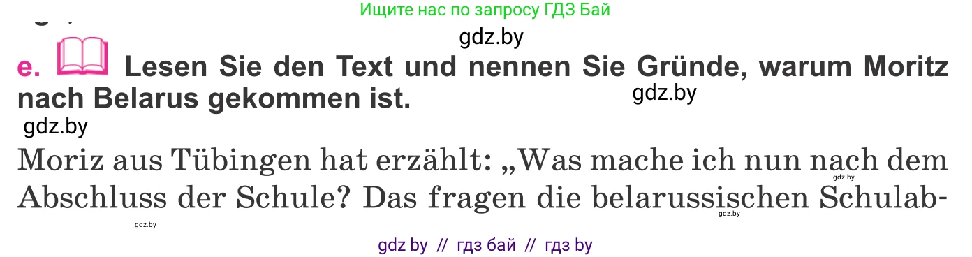 Немецкий язык (Deutsch), 11 класс Учебник (Schülerbuch), авторы: Будько Антонина Филипповна (Budjko Antonina), Урбанович Инна Ювинальевна (Urbanowitsch Ina), издательство Вышэйшая школа, Минск, 2019, бирюзового цвета, страница 304, номер 4e, Условие