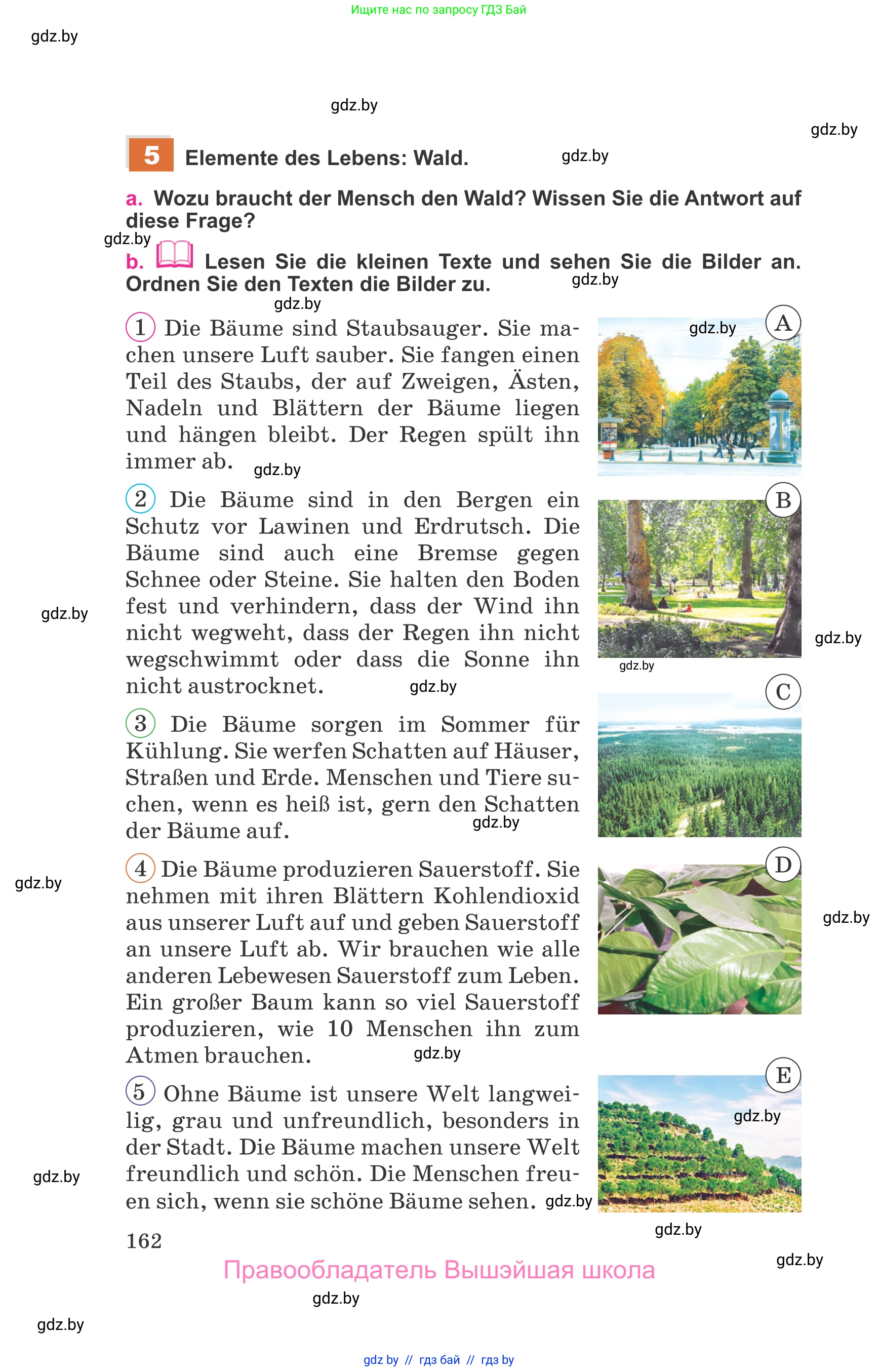 Немецкий язык (Deutsch), 11 класс Учебник (Schülerbuch), авторы: Будько Антонина Филипповна (Budjko Antonina), Урбанович Инна Ювинальевна (Urbanowitsch Ina), издательство Вышэйшая школа, Минск, 2019, бирюзового цвета, страница 162