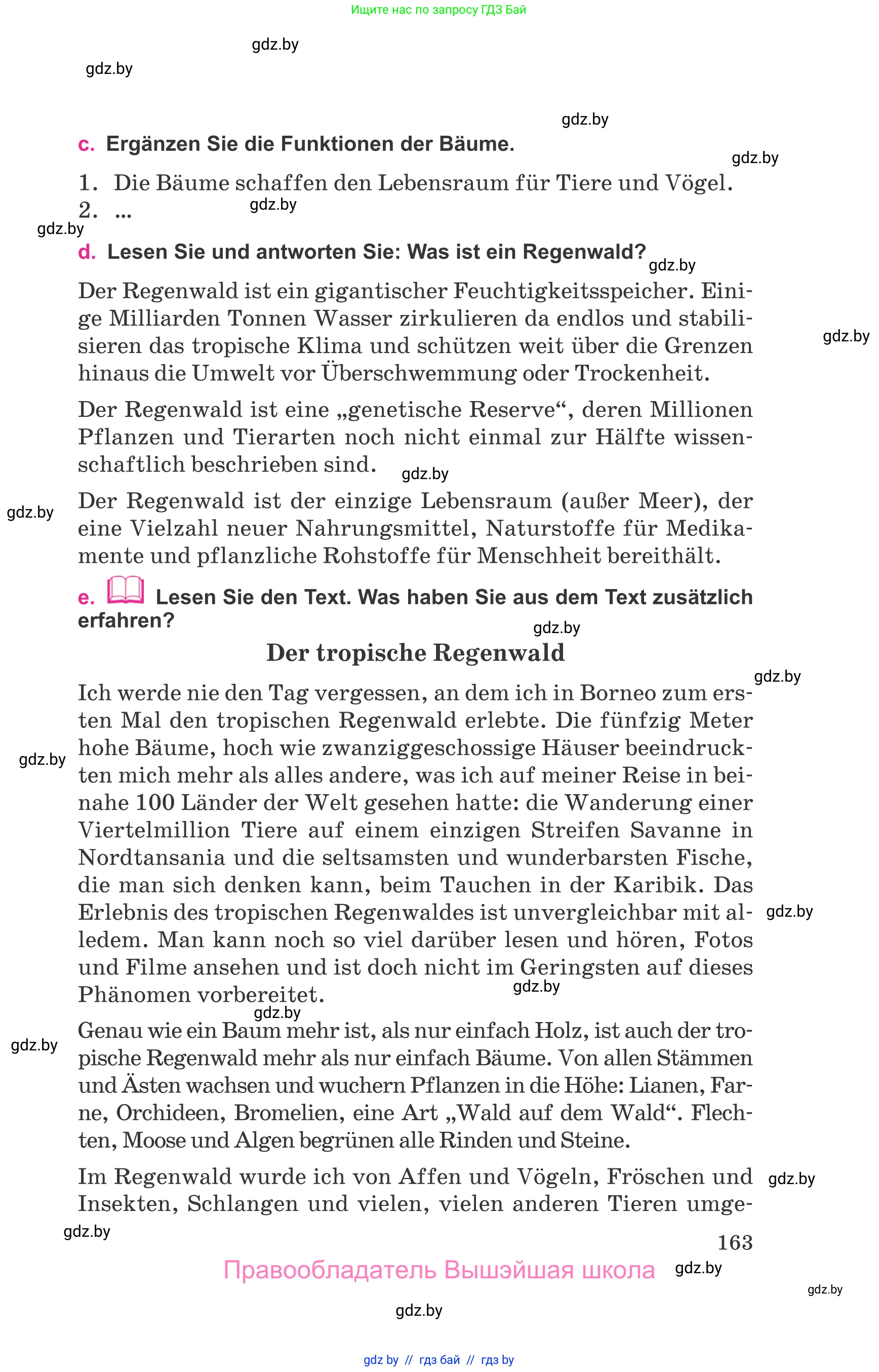 Немецкий язык (Deutsch), 11 класс Учебник (Schülerbuch), авторы: Будько Антонина Филипповна (Budjko Antonina), Урбанович Инна Ювинальевна (Urbanowitsch Ina), издательство Вышэйшая школа, Минск, 2019, бирюзового цвета, страница 163