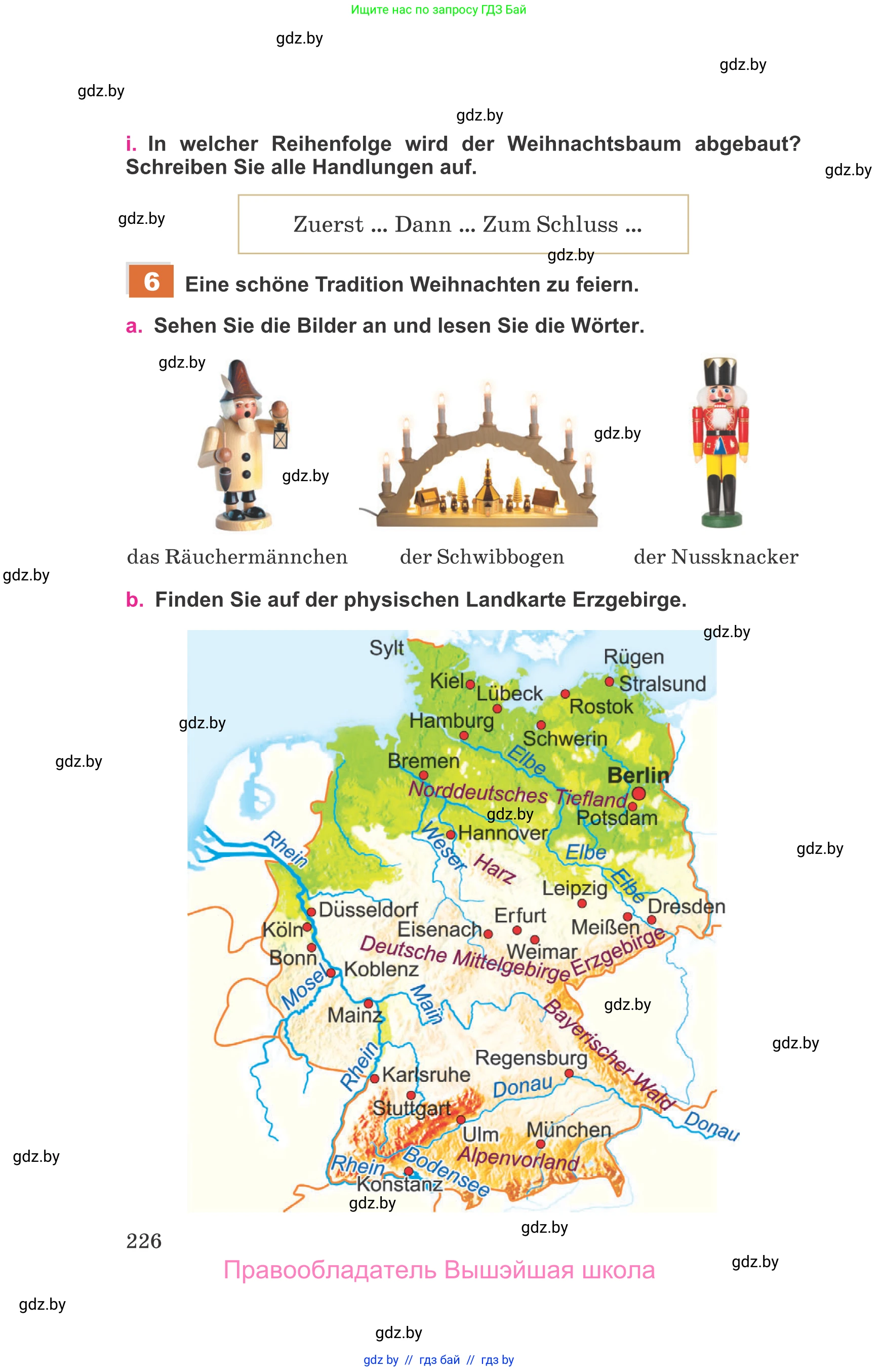 Немецкий язык (Deutsch), 11 класс Учебник (Schülerbuch), авторы: Будько Антонина Филипповна (Budjko Antonina), Урбанович Инна Ювинальевна (Urbanowitsch Ina), издательство Вышэйшая школа, Минск, 2019, бирюзового цвета, страница 226