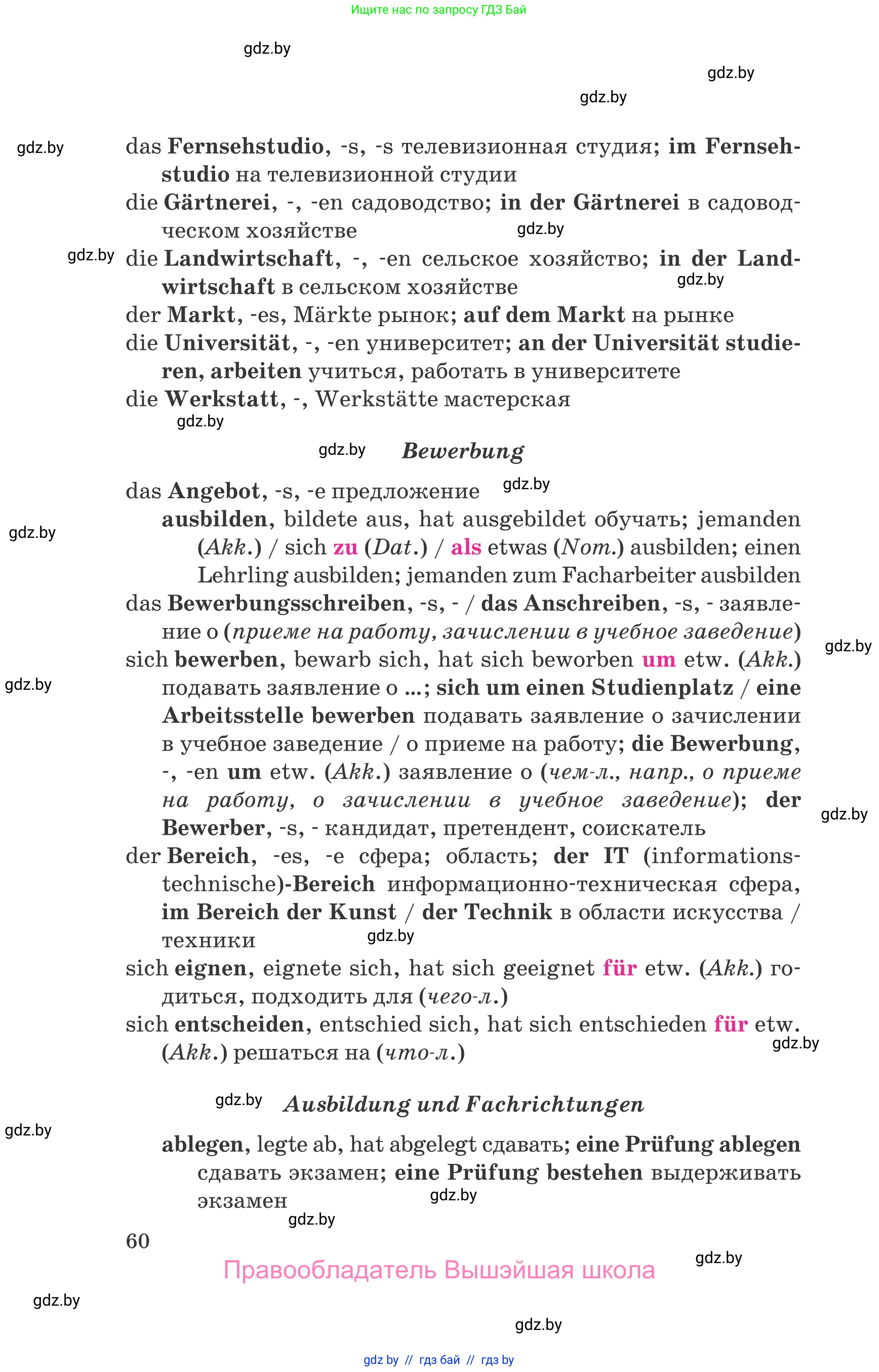 Немецкий язык (Deutsch), 11 класс Учебник (Schülerbuch), авторы: Будько Антонина Филипповна (Budjko Antonina), Урбанович Инна Ювинальевна (Urbanowitsch Ina), издательство Вышэйшая школа, Минск, 2019, бирюзового цвета, страница 60
