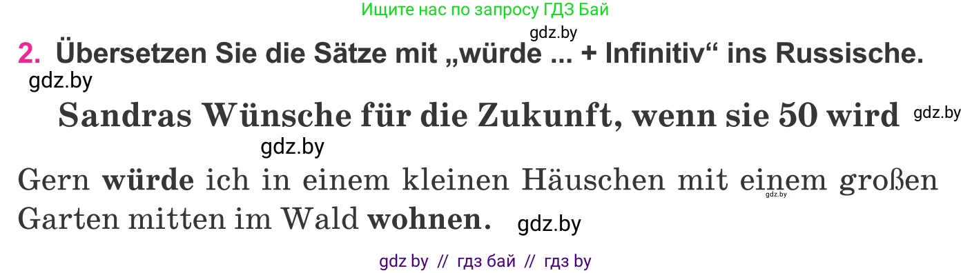 Немецкий язык (Deutsch), 11 класс Учебник (Schülerbuch), авторы: Будько Антонина Филипповна (Budjko Antonina), Урбанович Инна Ювинальевна (Urbanowitsch Ina), издательство Вышэйшая школа, Минск, 2019, бирюзового цвета, страница 313, номер 2, Условие