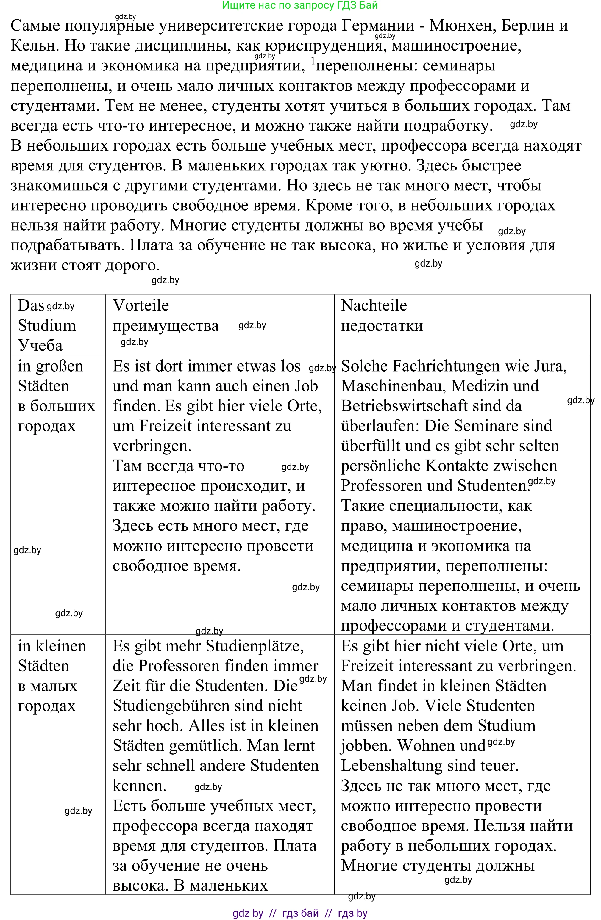 Немецкий язык (Deutsch), 11 класс Учебник (Schülerbuch), авторы: Будько Антонина Филипповна (Budjko Antonina), Урбанович Инна Ювинальевна (Urbanowitsch Ina), издательство Вышэйшая школа, Минск, 2019, бирюзового цвета, страница 44, номер 8e, Решение (продолжение 2)