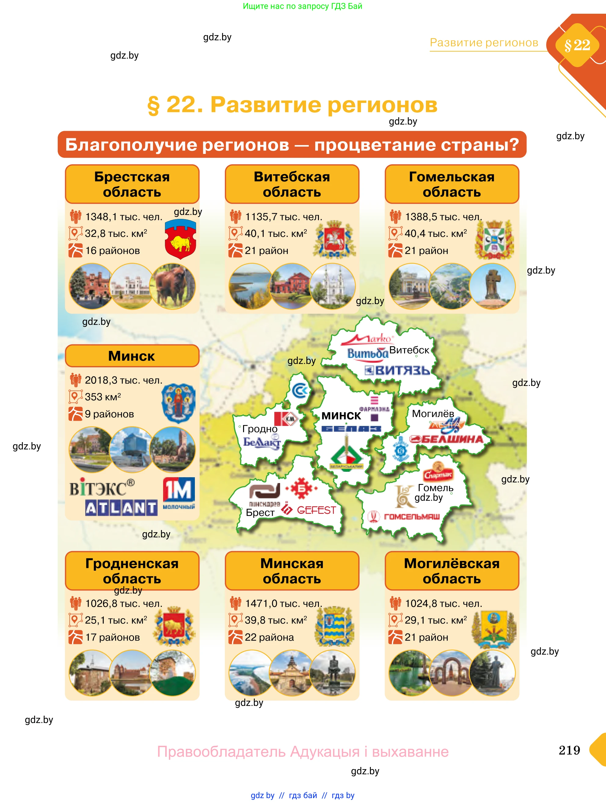 Обществоведение, 11 класс Учебник, авторы: Чуприс Ольга Ивановна, Балашенко Сергей Александрович, Денисюк Нина Павловна, Калинин С А, Киселёва Т М, Короткевич М П, Михалёва Т Н, Петоченко Т М, Побережная О Е, Подкопаев В В, Салей Е А, Шидловский А В, издательство Адукацыя i выхаванне, Минск, 2021, салатового цвета, страница 219