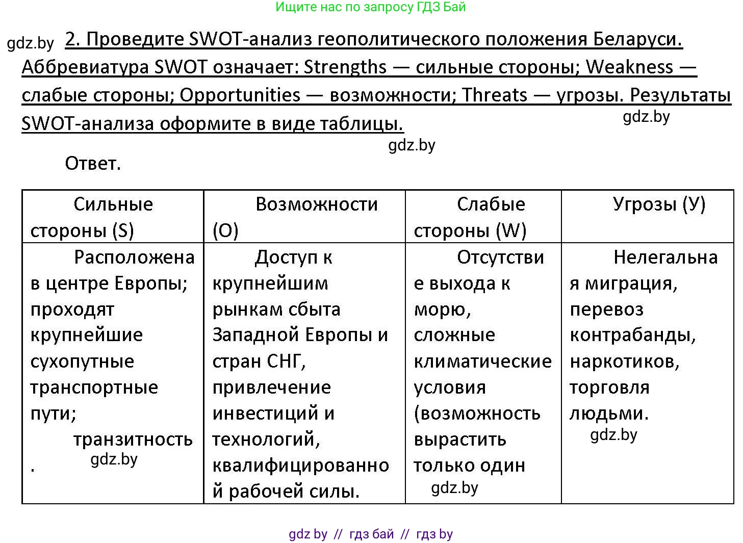 Обществоведение, 11 класс Учебник, авторы: Чуприс Ольга Ивановна, Балашенко Сергей Александрович, Денисюк Нина Павловна, Калинин С А, Киселёва Т М, Короткевич М П, Михалёва Т Н, Петоченко Т М, Побережная О Е, Подкопаев В В, Салей Е А, Шидловский А В, издательство Адукацыя i выхаванне, Минск, 2021, салатового цвета, страница 100, номер 2, Решение
