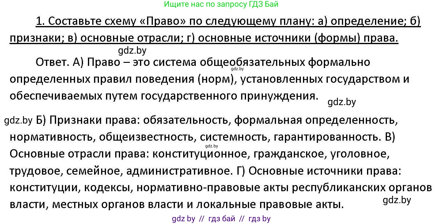 Обществоведение, 11 класс Учебник, авторы: Чуприс Ольга Ивановна, Балашенко Сергей Александрович, Денисюк Нина Павловна, Калинин С А, Киселёва Т М, Короткевич М П, Михалёва Т Н, Петоченко Т М, Побережная О Е, Подкопаев В В, Салей Е А, Шидловский А В, издательство Адукацыя i выхаванне, Минск, 2021, салатового цвета, страница 128, номер 1, Решение