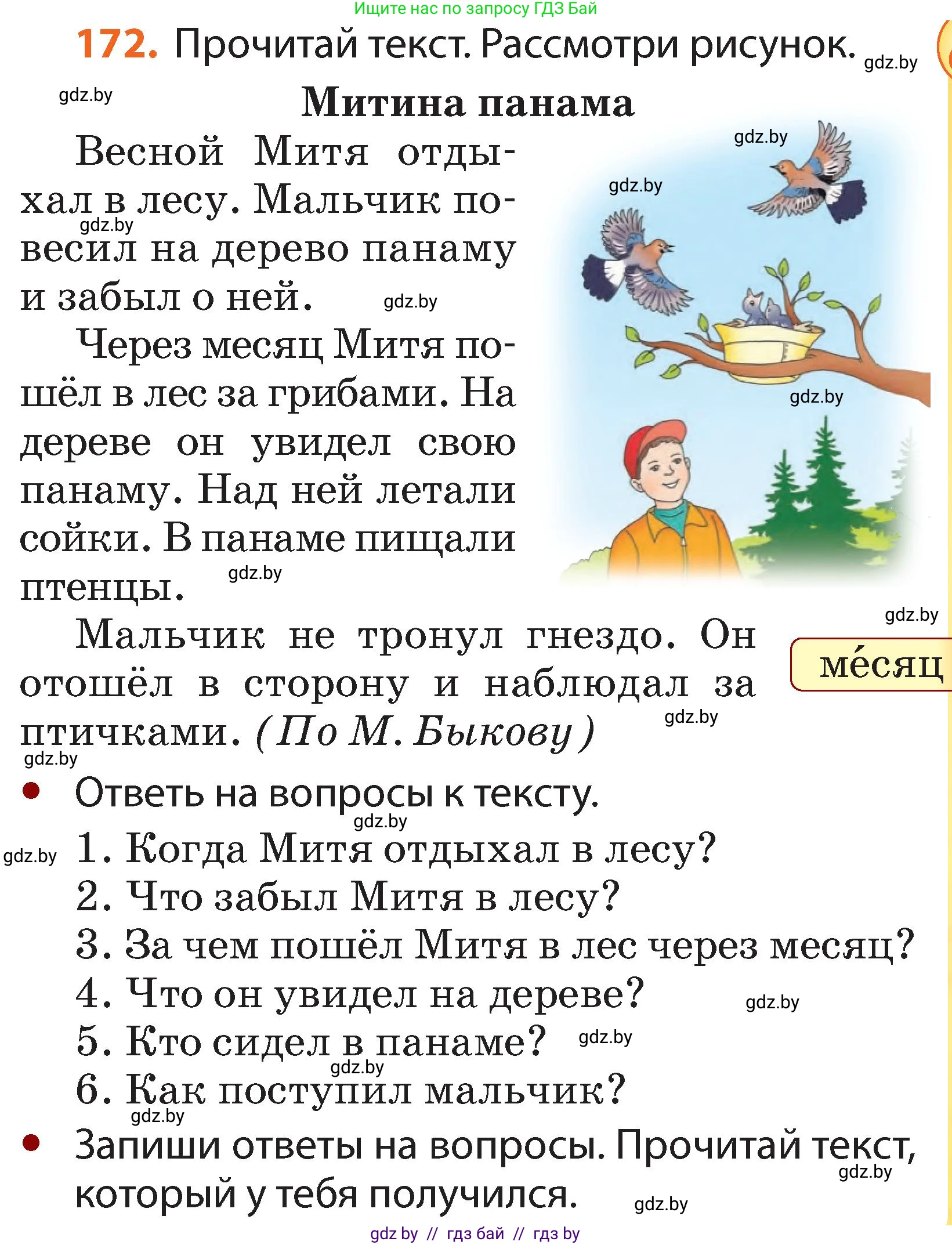 Русский язык, 2 класс Учебник, авторы: Гулецкая Елена Алексеевна, Федорович Галина Михайловна, издательство Национальный институт образования, Минск, 2022, коричневого цвета, Часть 2, страница 127, номер 172, Условие