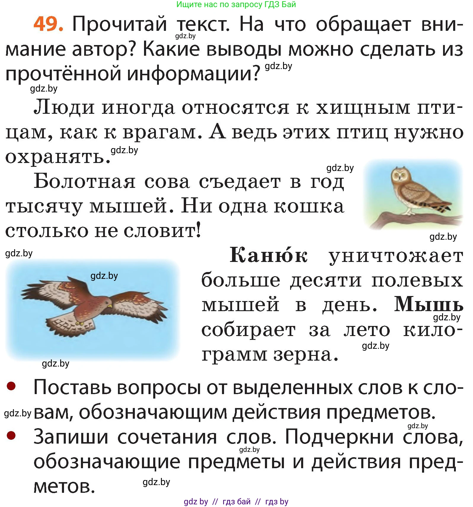 Русский язык, 2 класс Учебник, авторы: Гулецкая Елена Алексеевна, Федорович Галина Михайловна, издательство Национальный институт образования, Минск, 2022, коричневого цвета, Часть 2, страница 39, номер 49, Условие