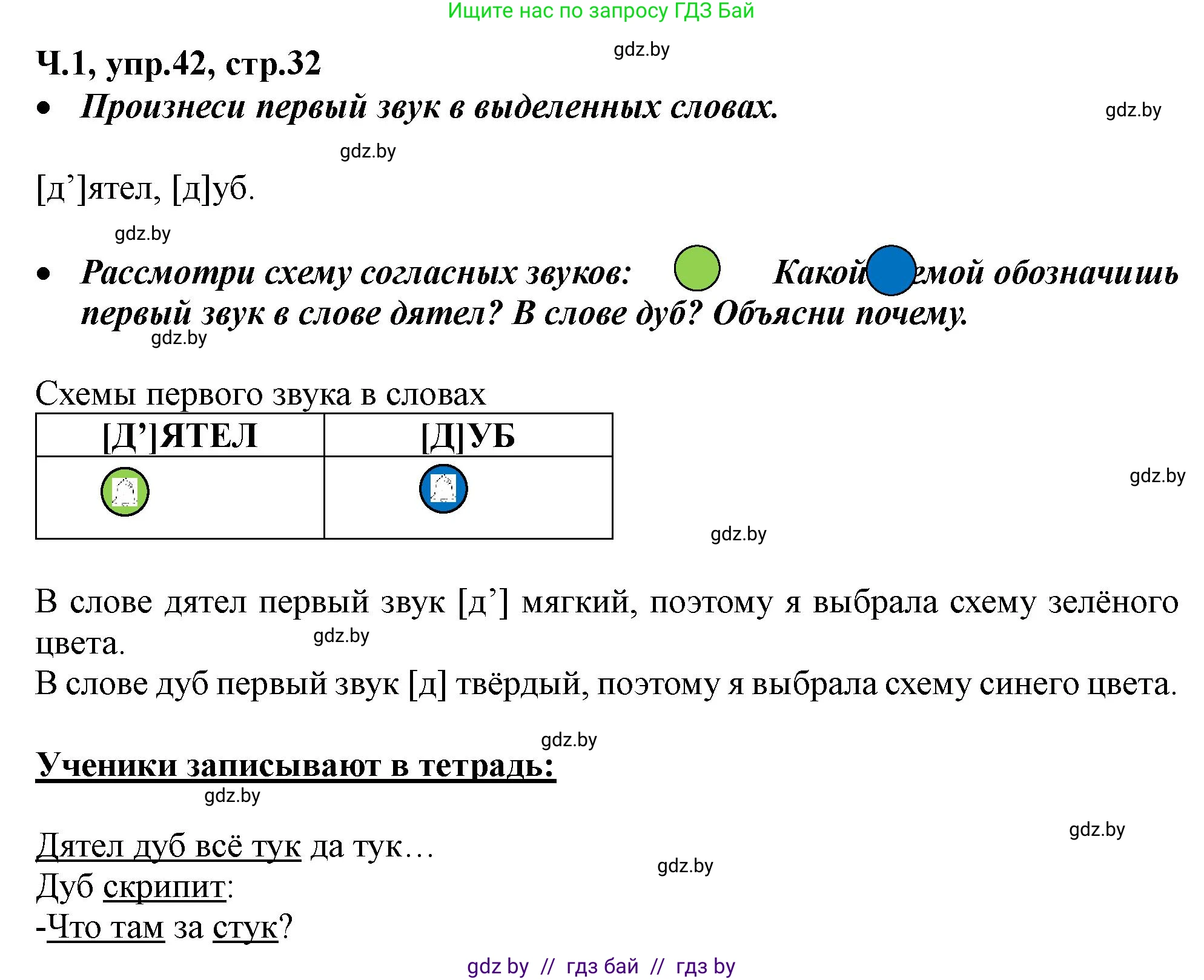 Русский язык, 2 класс Учебник, авторы: Гулецкая Елена Алексеевна, Федорович Галина Михайловна, издательство Национальный институт образования, Минск, 2022, коричневого цвета, Часть 1, страница 32, номер 42, Решение