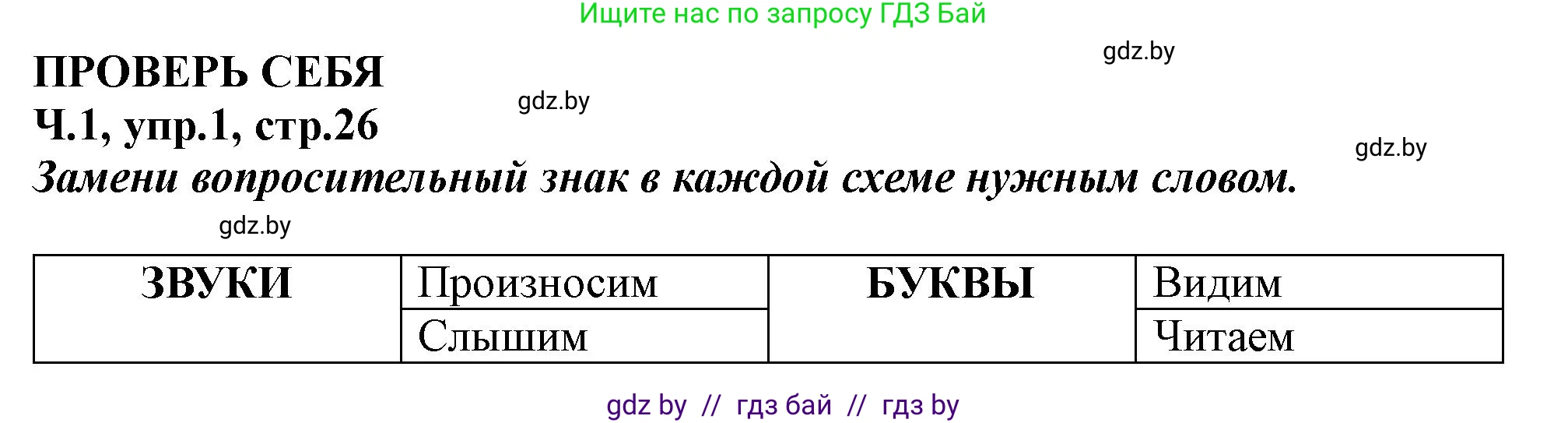 Русский язык, 2 класс Учебник, авторы: Гулецкая Елена Алексеевна, Федорович Галина Михайловна, издательство Национальный институт образования, Минск, 2022, коричневого цвета, Часть 1, страница 26, номер 1, Решение