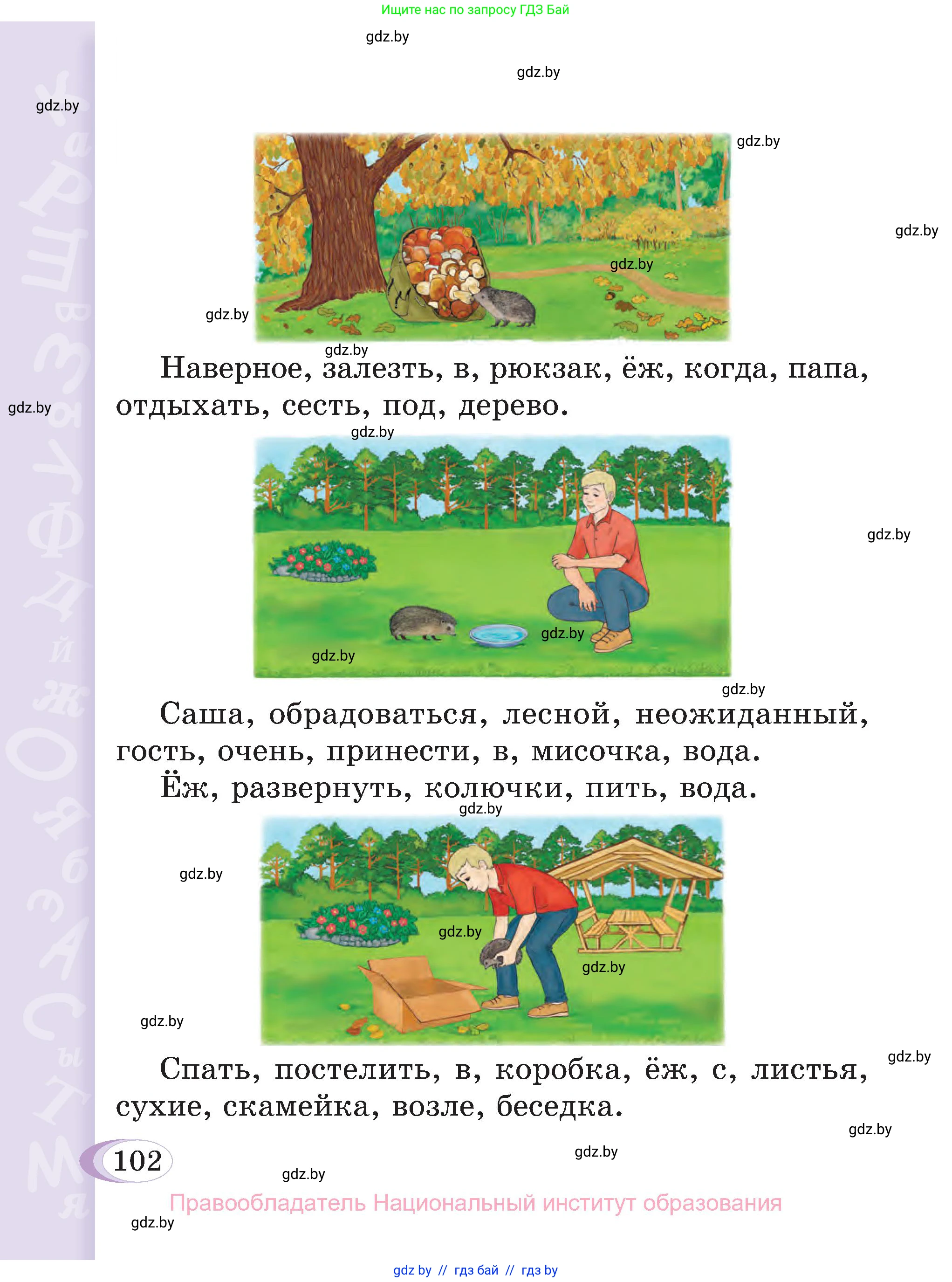 Русский язык, 3 класс Учебник, авторы: Антипова Маргарита Борисовна, Верниковская Алла Викторовна, Грабчикова Елена Самарьевна, издательство Национальный институт образования, Минск, 2023, Часть 2, страница 57, номер 102, Условие