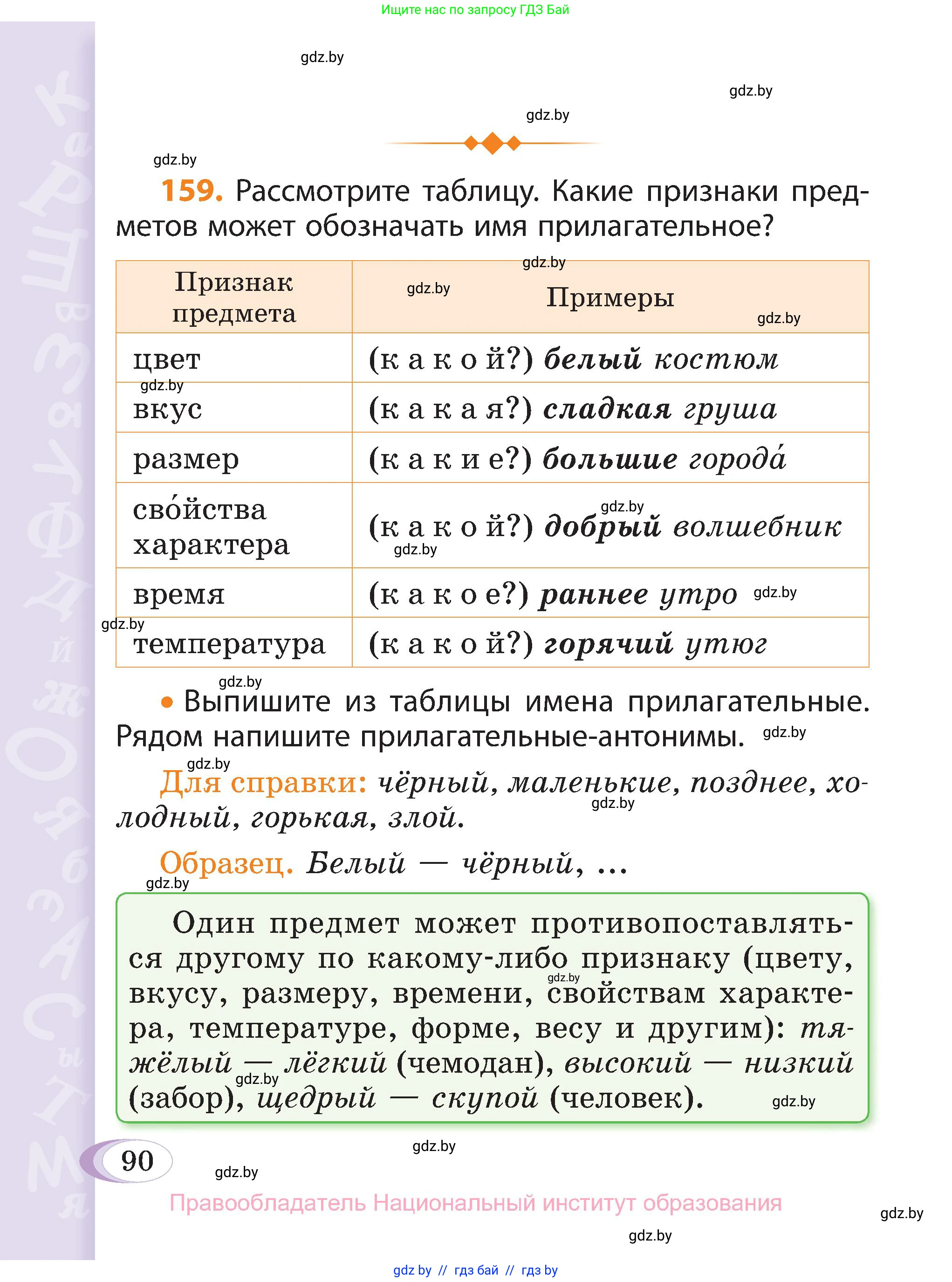 Русский язык, 3 класс Учебник, авторы: Антипова Маргарита Борисовна, Верниковская Алла Викторовна, Грабчикова Елена Самарьевна, издательство Национальный институт образования, Минск, 2023, Часть 1, страница 90