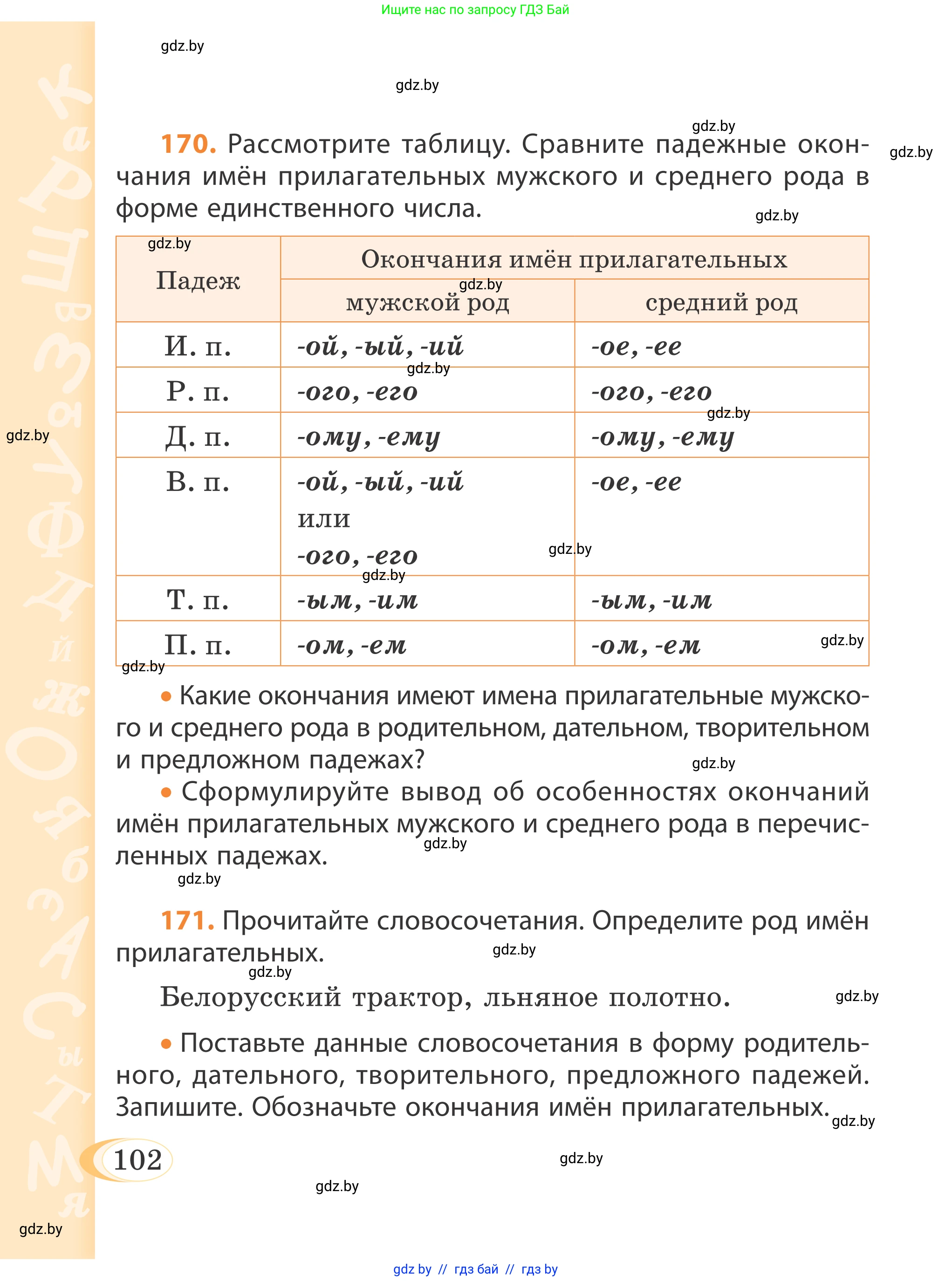 Русский язык, 4 класс Учебник, авторы: Антипова Маргарита Борисовна, Верниковская Алла Викторовна, Грабчикова Елена Самарьевна, издательство Академия образования, Минск, 2024, оранжевого цвета, Часть 1, страница 58, номер 102, Условие